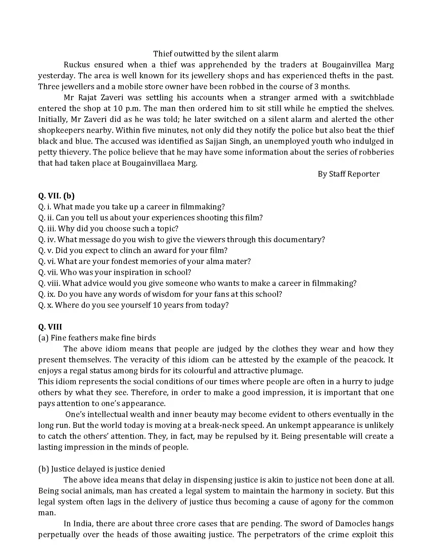 Maharashtra Board Class 10th 2011 English - 2011 Previous Year Paper 13