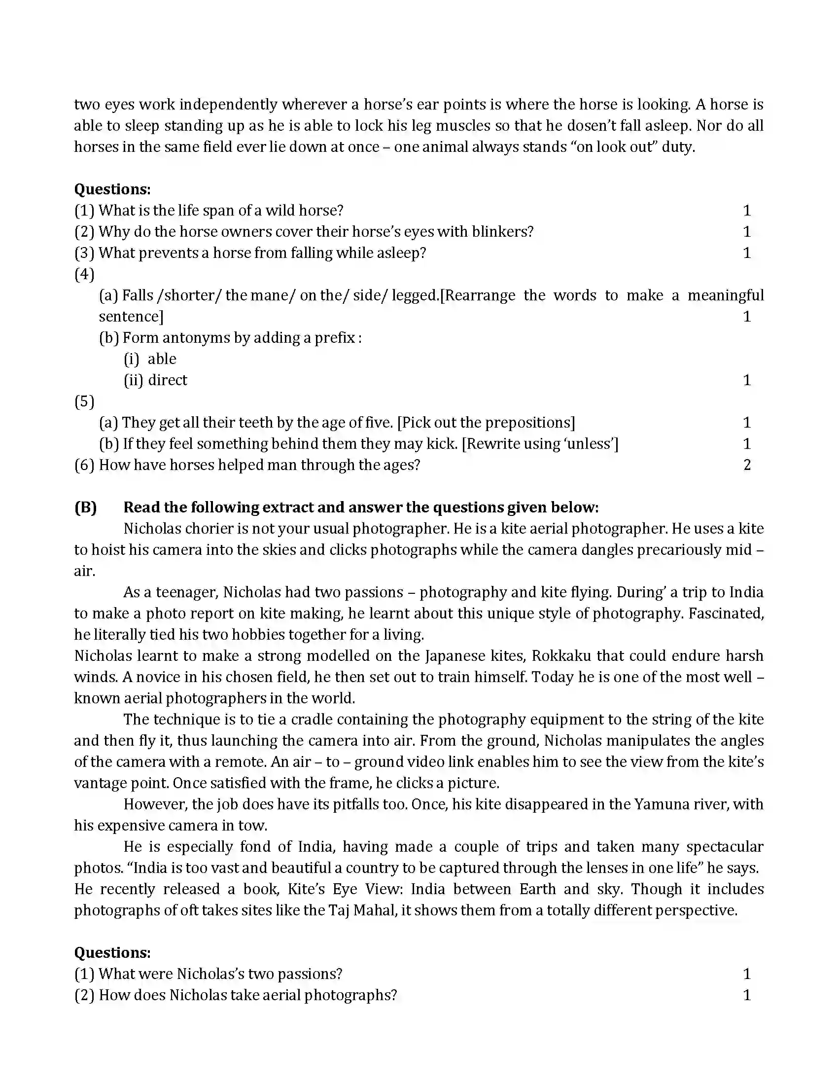Maharashtra Board Class 10th 2011 English - 2011 Previous Year Paper 3