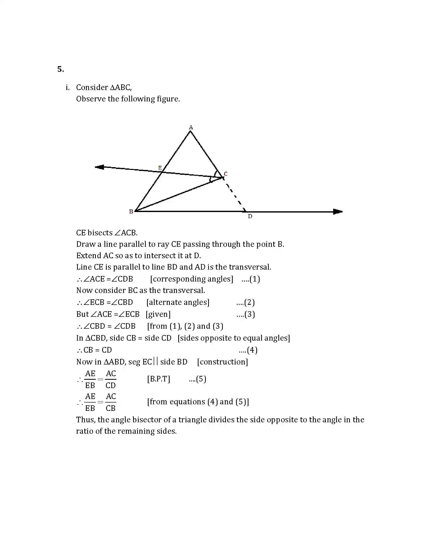 Maharashtra Board Class 10th 2015 Mathematics Geometry - 2015 Previous Year Paper 12