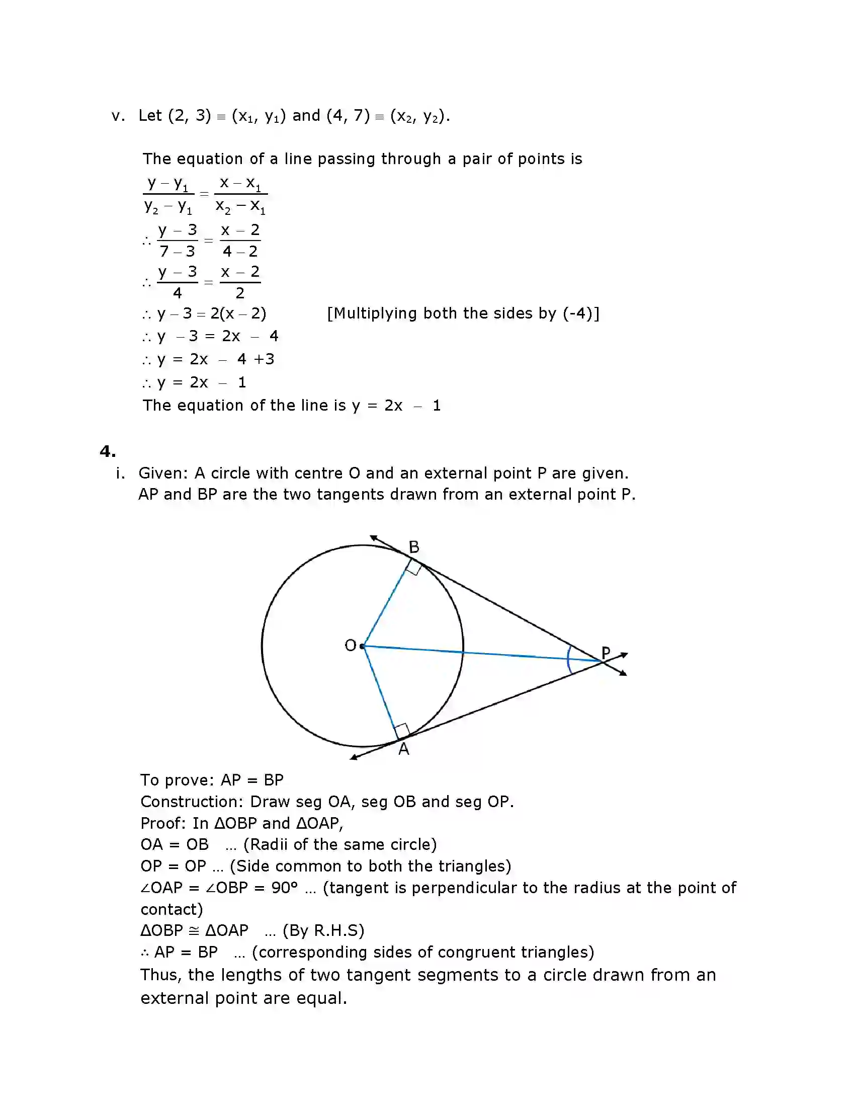 Maharashtra Board Class 10th 2016 Mathematics Geometry - 2016 Previous Year Paper 10