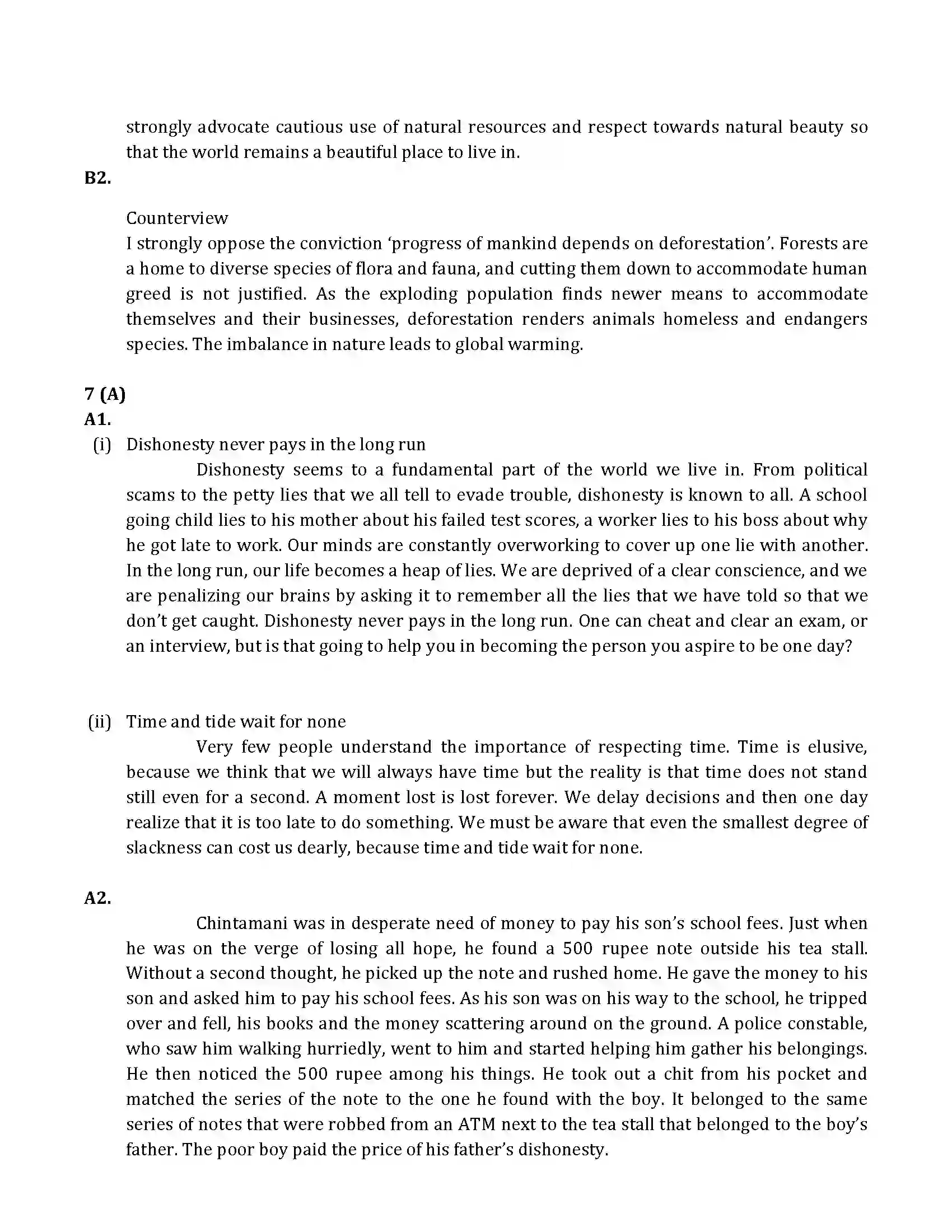 Maharashtra Board Class 10th 2016 English - 2016 Previous Year Paper 25
