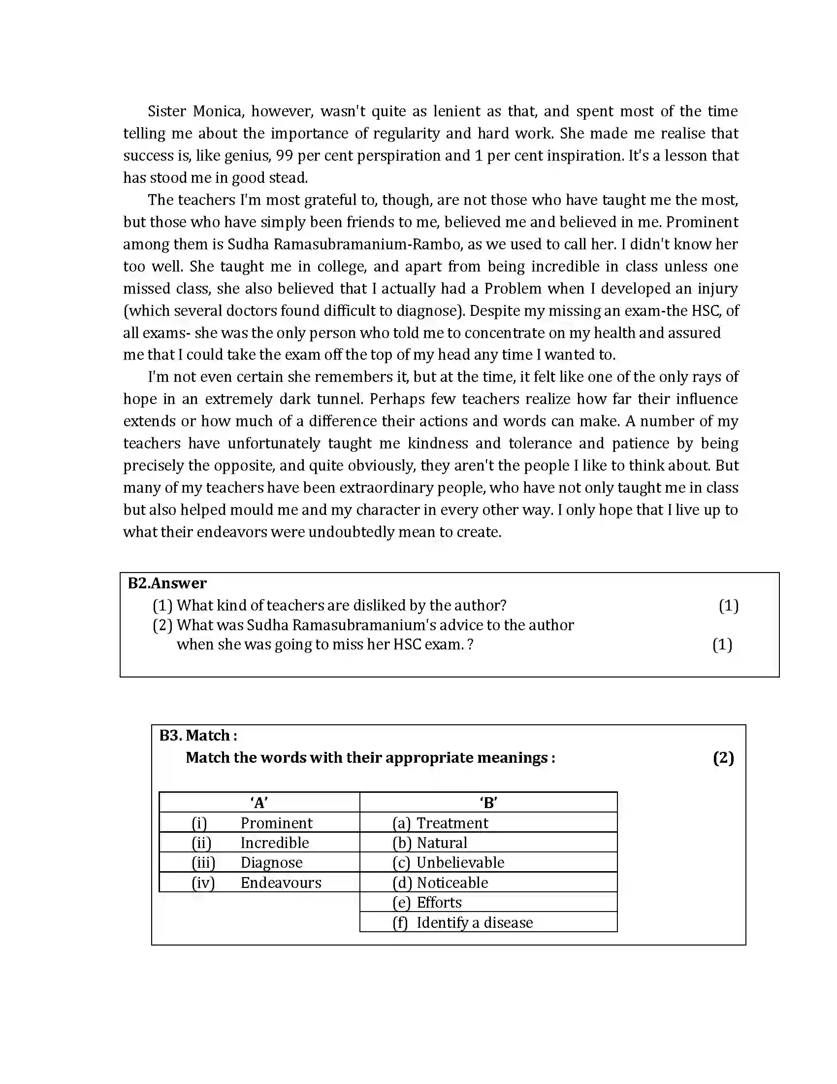 Maharashtra Board Class 10th 2016 English - 2016 Previous Year Paper 4