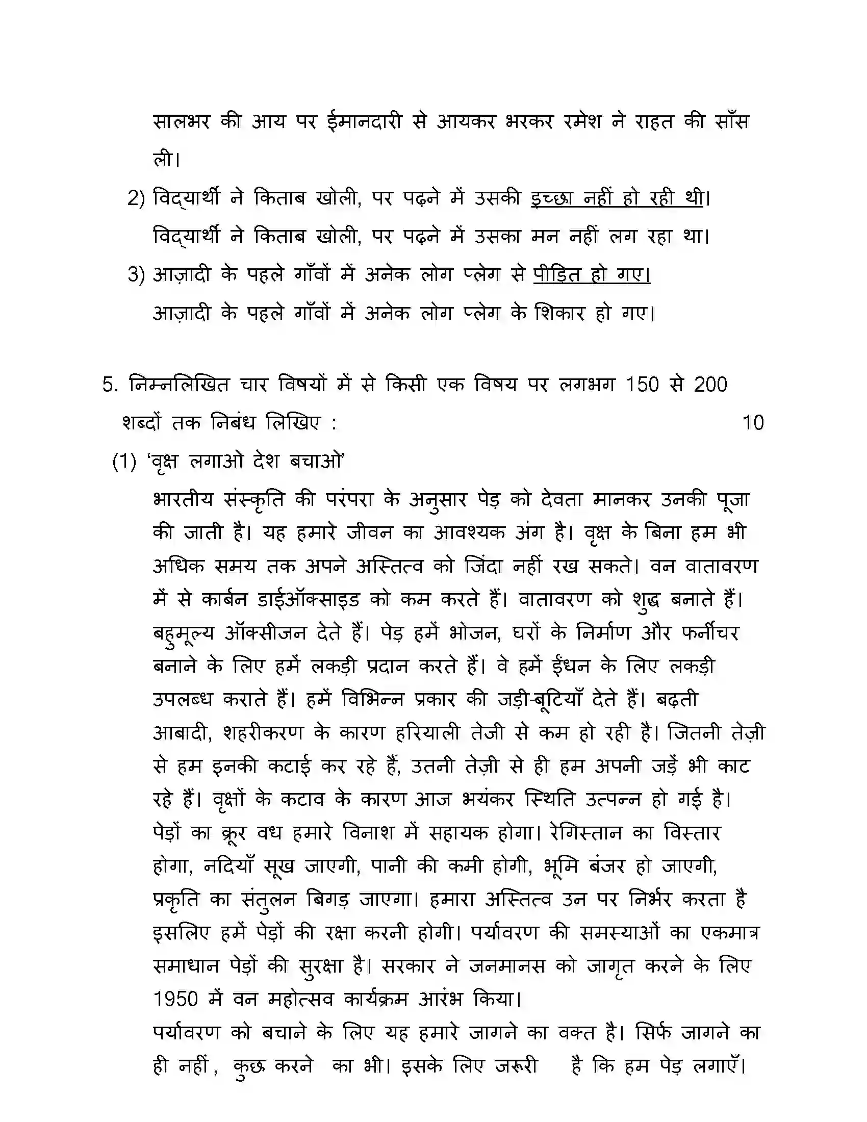 Maharashtra Board Class 10th 2016 Hindi - 2016 Previous Year Paper 29