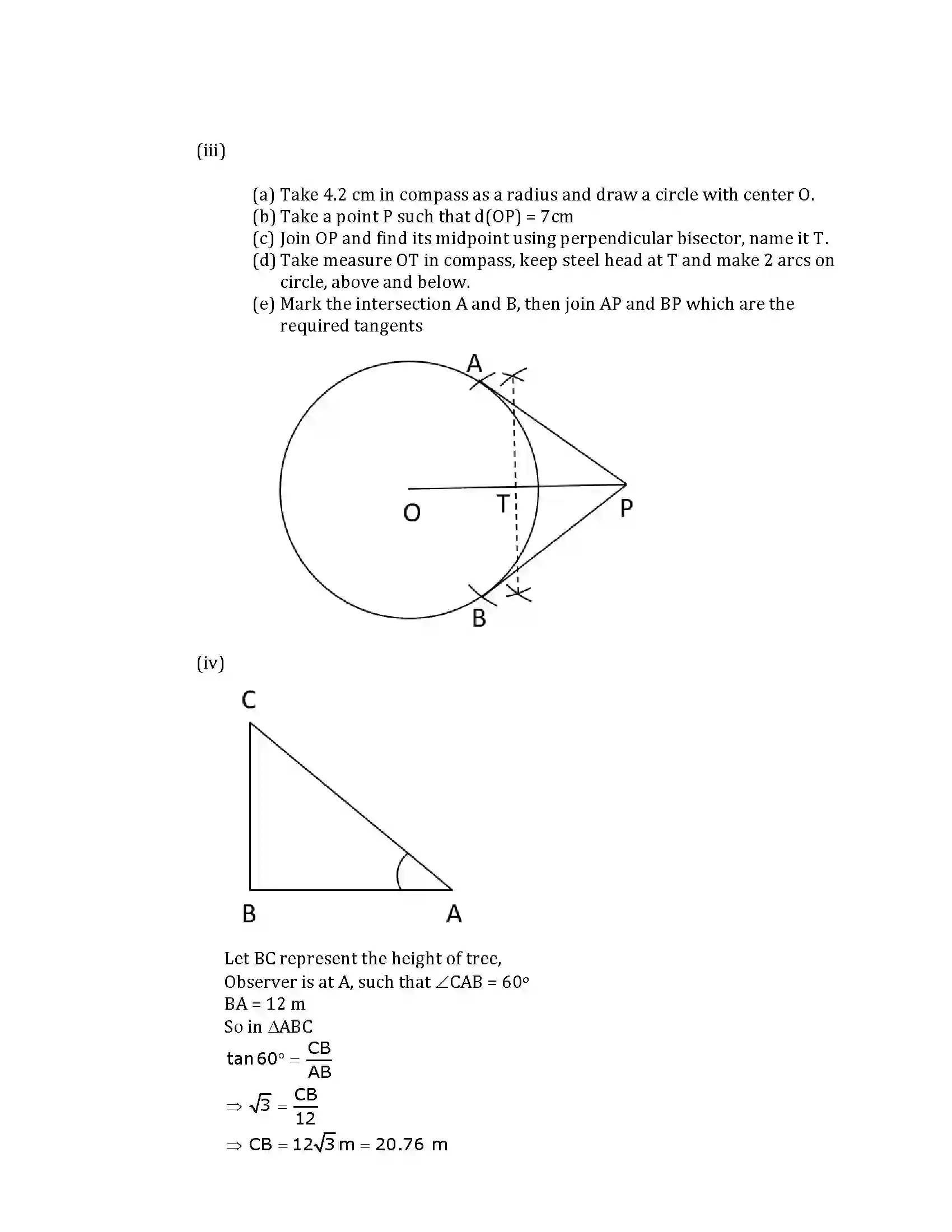 Maharashtra Board Class 10th 2019 Mathematics Geometry - 2019 Previous Year Paper 16