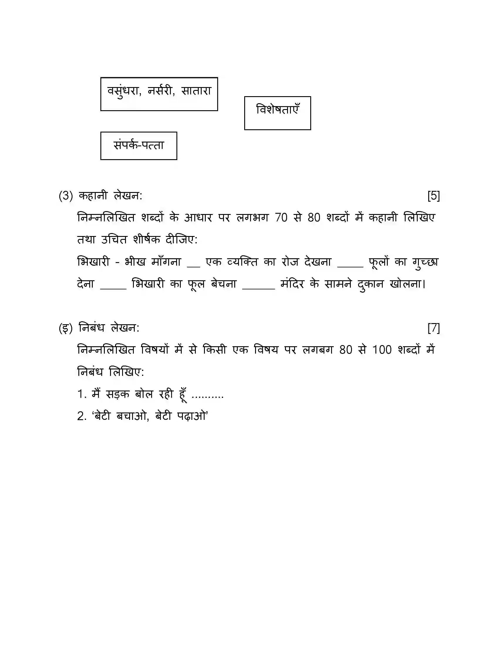 Maharashtra Board Class 10th 2019 Hindi - 2019 Previous Year Paper 13