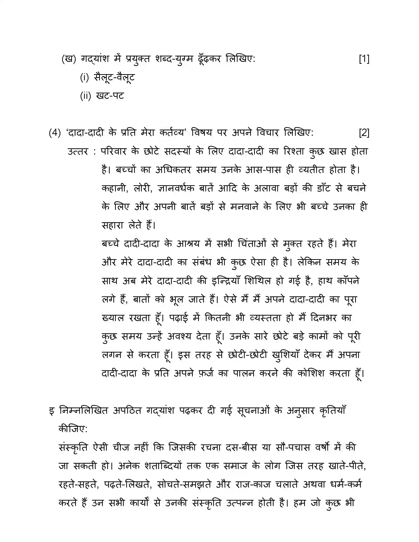 Maharashtra Board Class 10th 2019 Hindi - 2019 Previous Year Paper 18