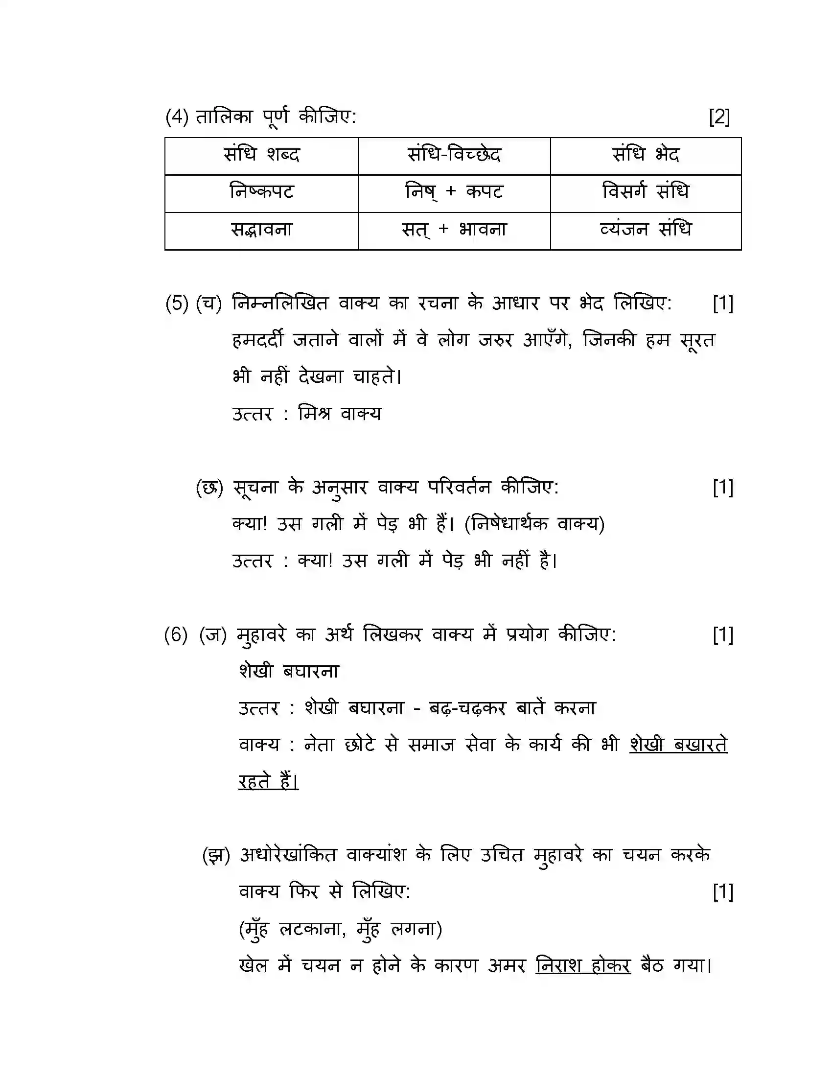 Maharashtra Board Class 10th 2019 Hindi - 2019 Previous Year Paper 29