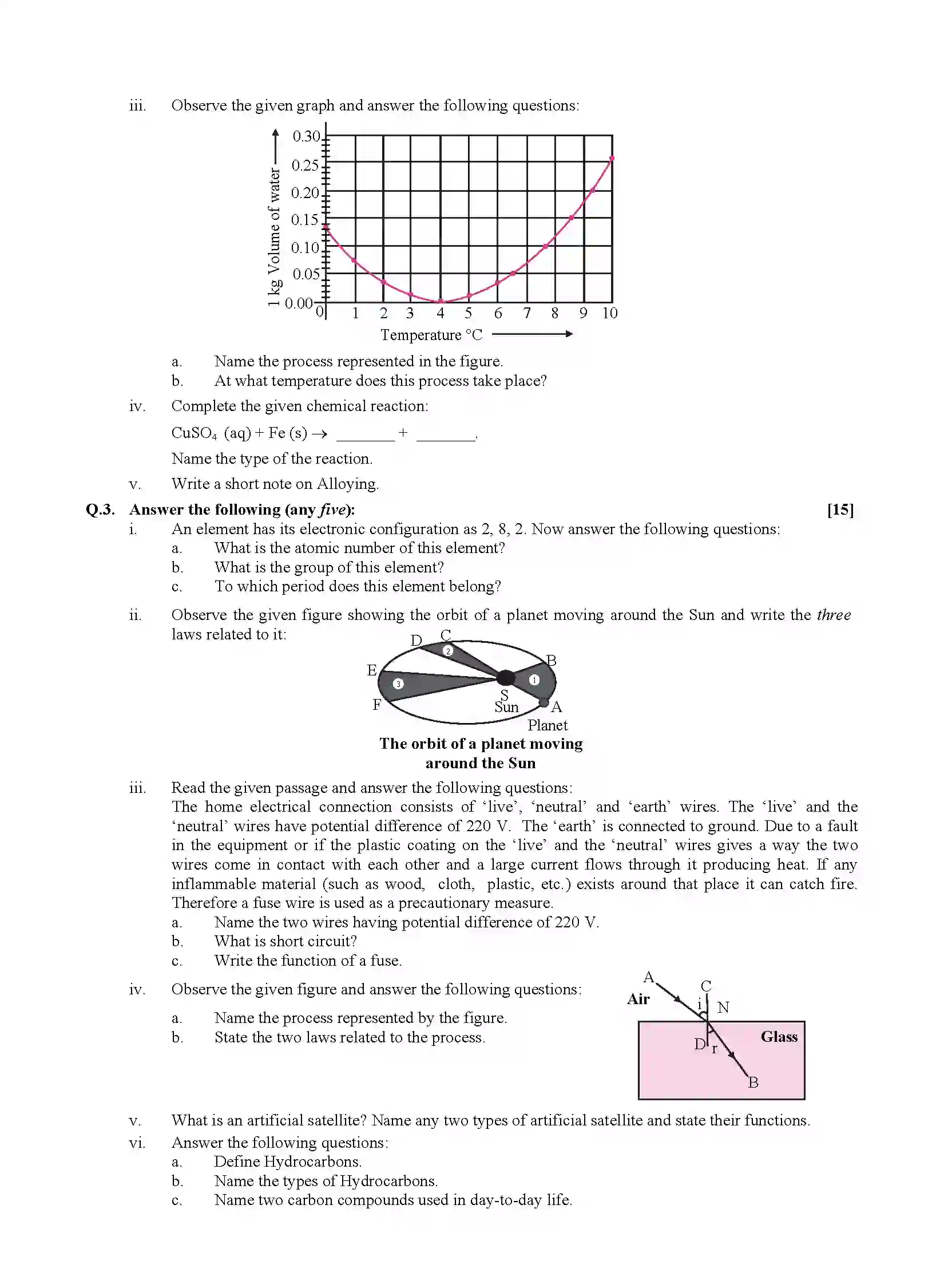 Maharashtra Board Class 10th 2020 Science - March 2020 - Paper-1 Previous Year Paper 2