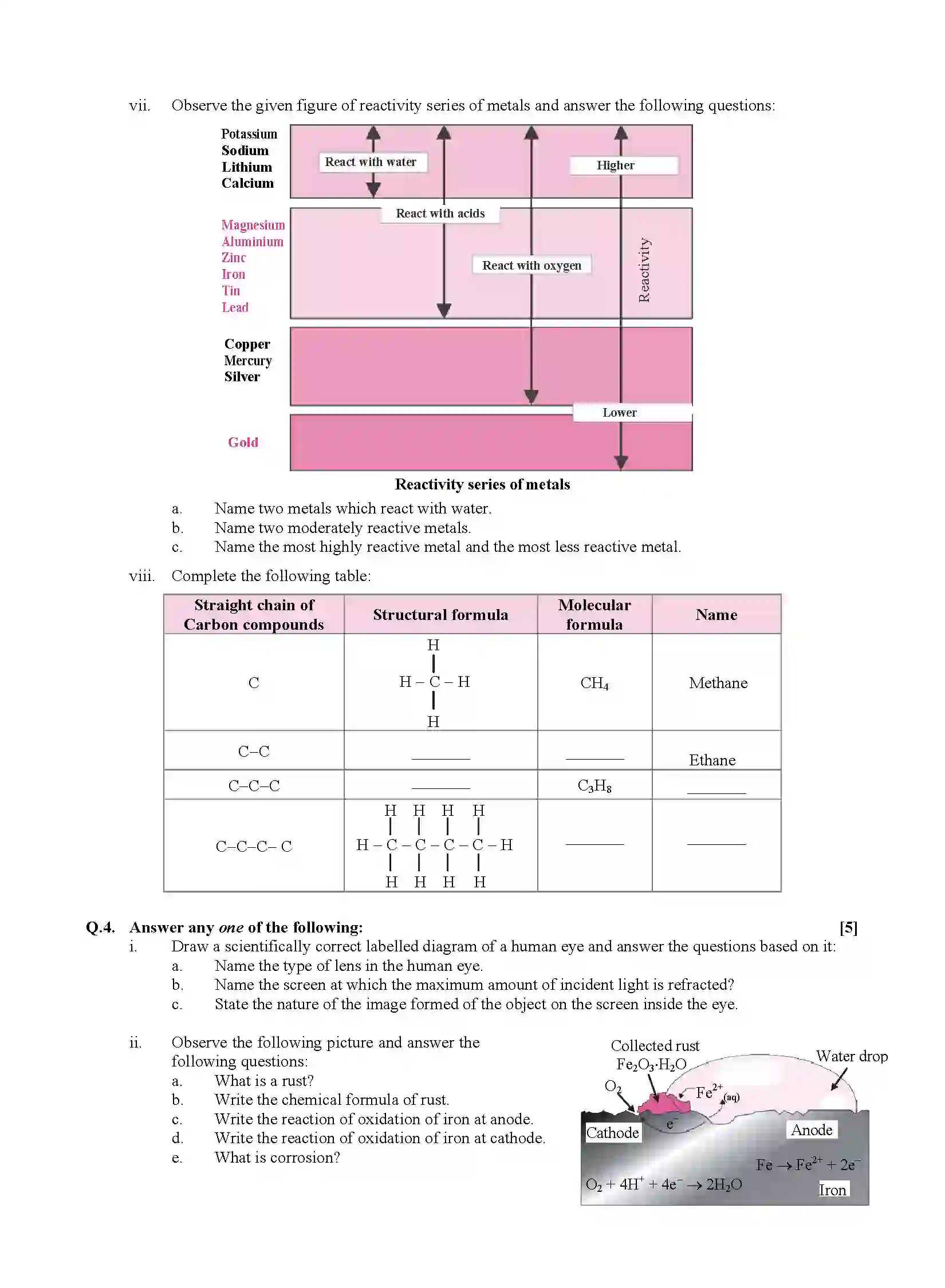 Maharashtra Board Class 10th 2020 Science - March 2020 - Paper-1 Previous Year Paper 3