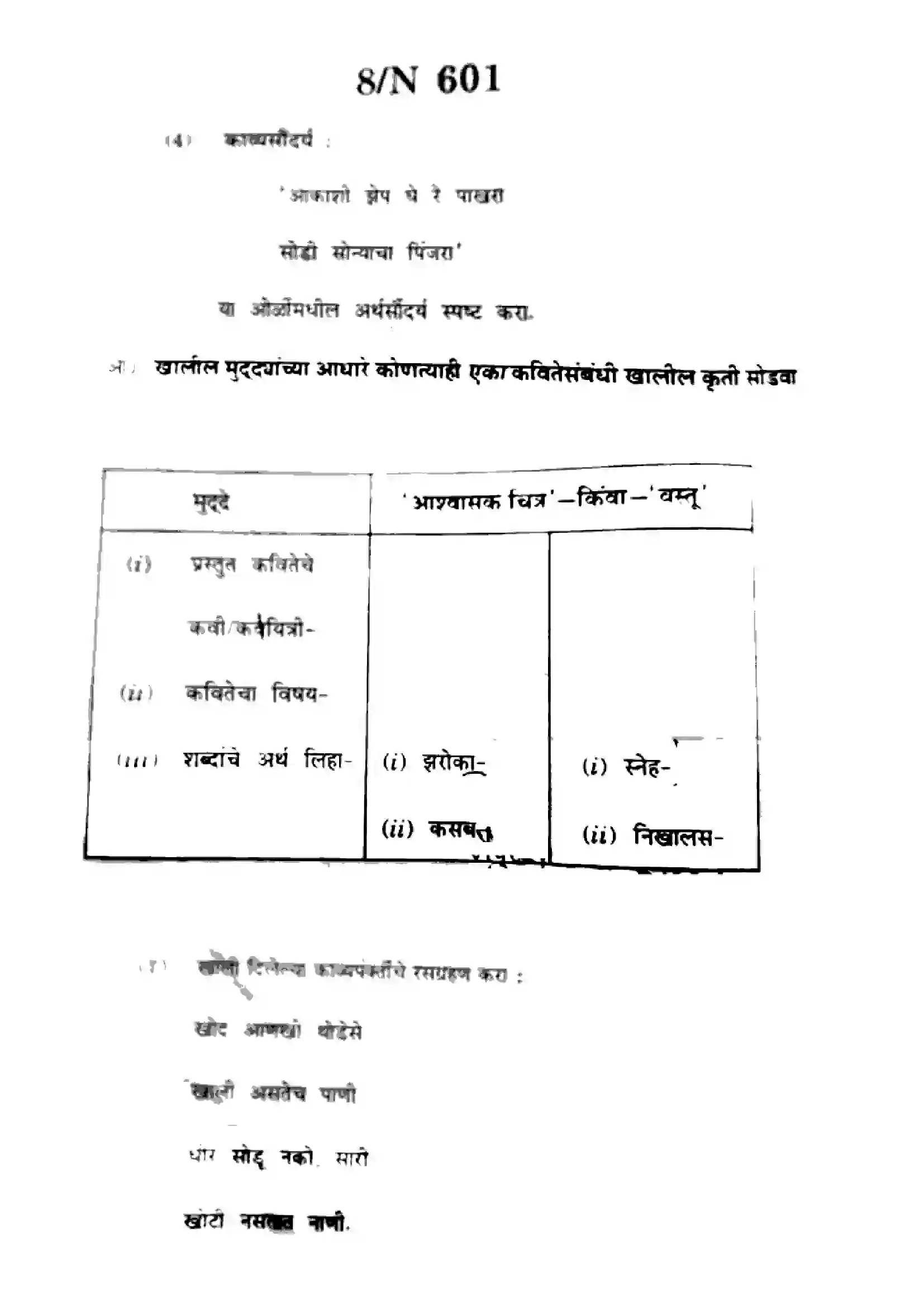 Maharashtra Board Class 10th 2022 Marathi Previous Year Paper 8