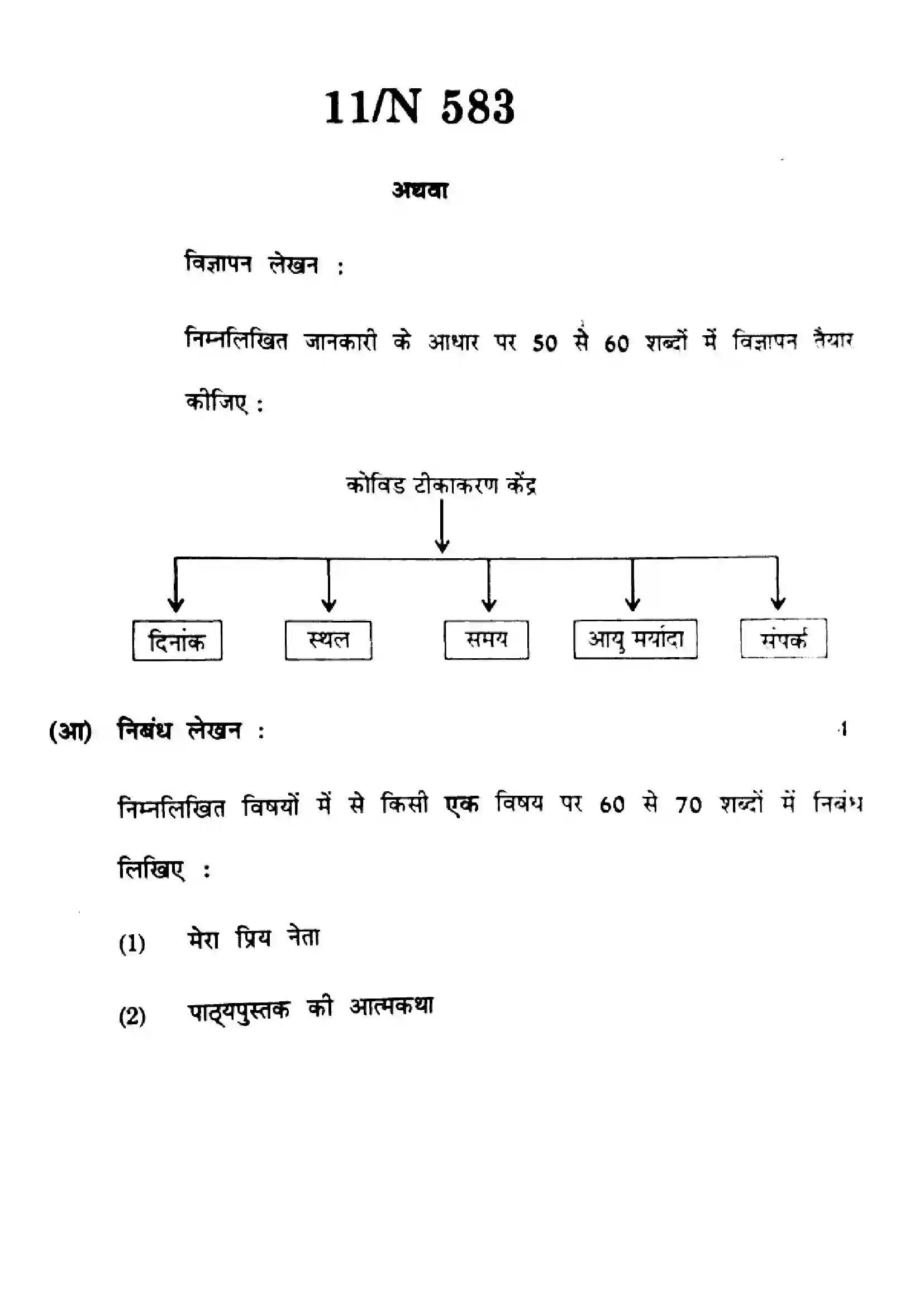 Maharashtra Board Class 10th 2024 Hindi Composite Previous Year Paper 11