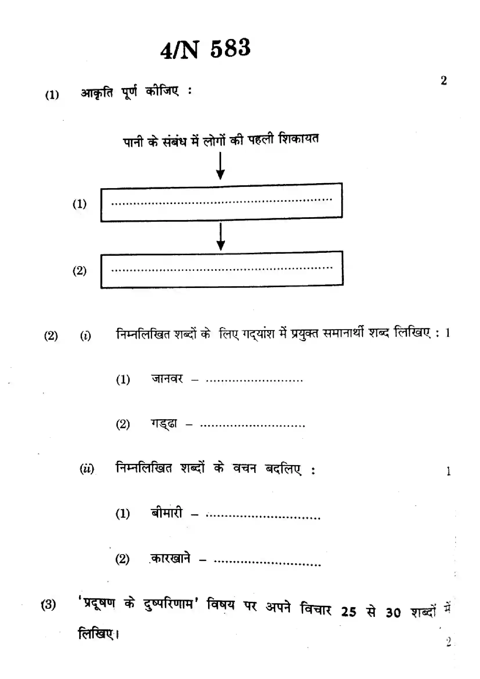 Maharashtra Board Class 10th 2024 Hindi Composite Previous Year Paper 4