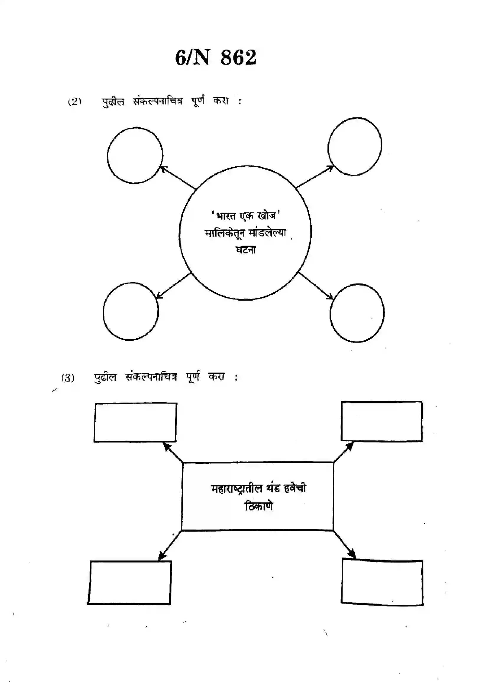 Maharashtra Board Class 10th 2025 Social Sciences (History and Pol Science) - N-862 Previous Year Paper 6