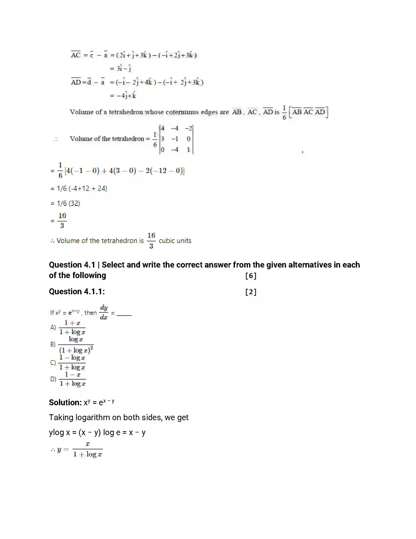 Maharashtra Board Class 12th 2012 Mathematics & Statistics - Oct 2012 Previous Year Paper 16