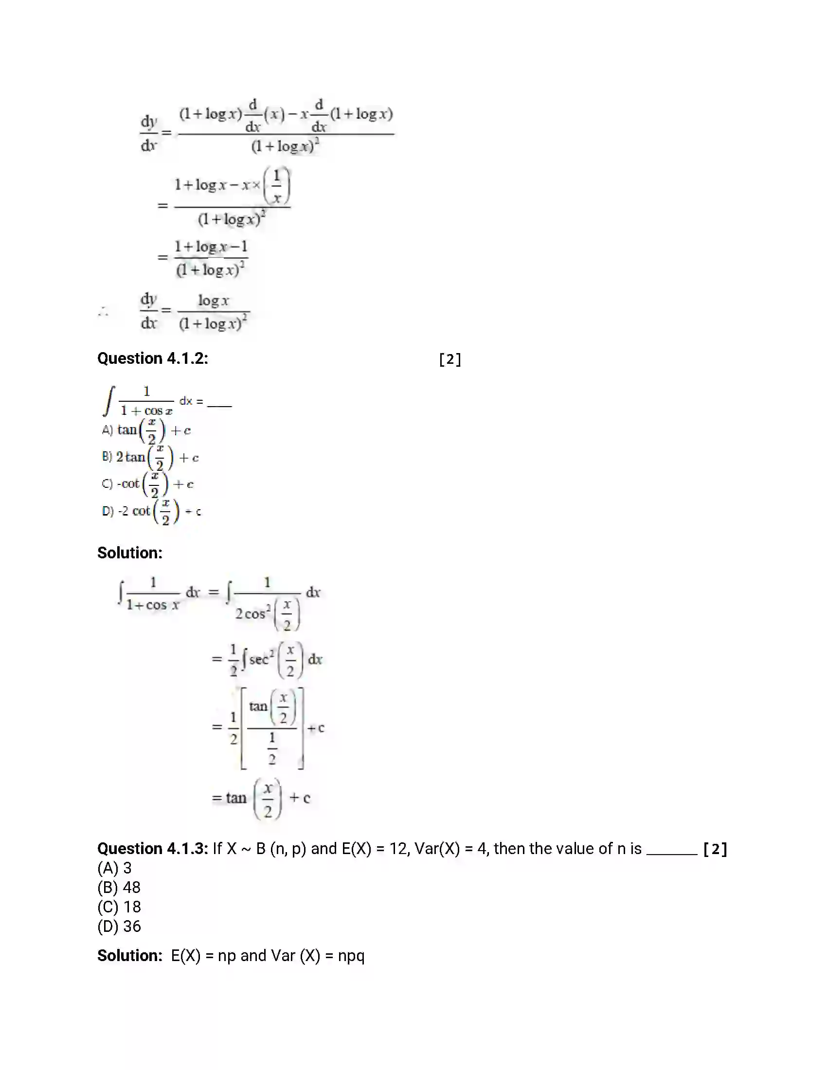 Maharashtra Board Class 12th 2012 Mathematics & Statistics - Oct 2012 Previous Year Paper 17
