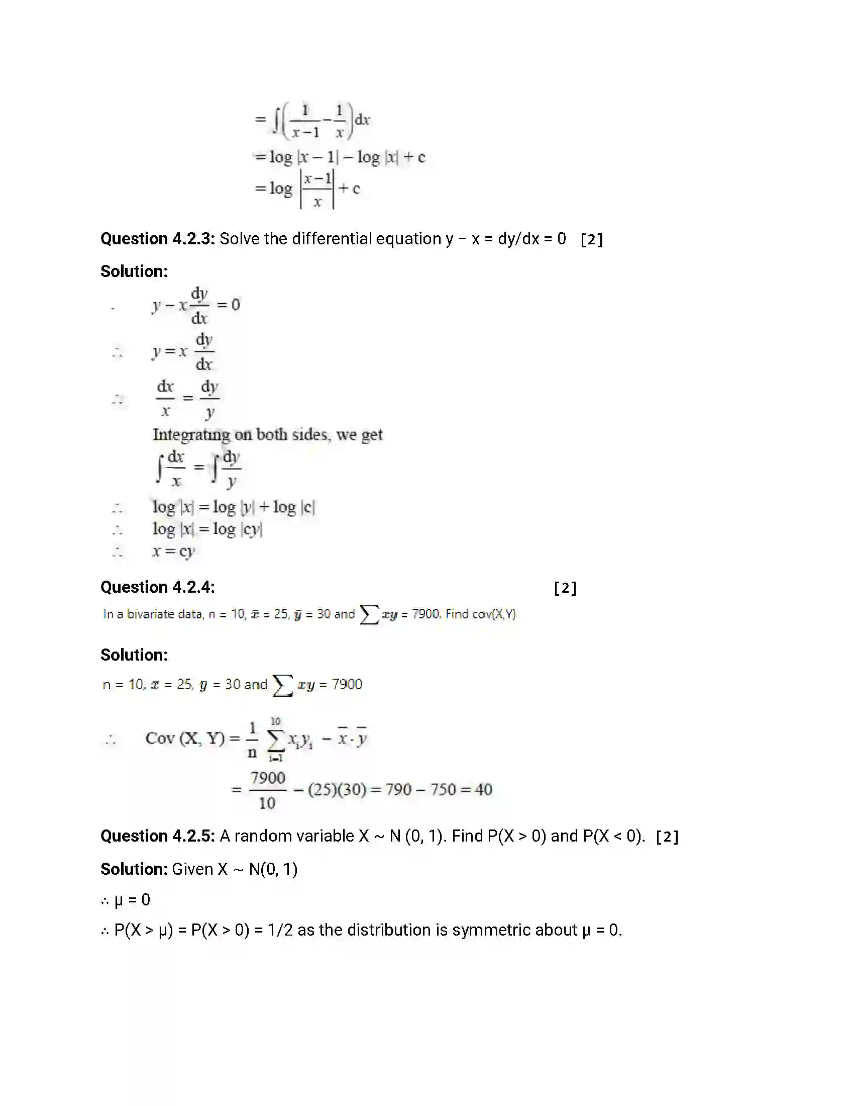 Maharashtra Board Class 12th 2012 Mathematics & Statistics - Oct 2012 Previous Year Paper 19
