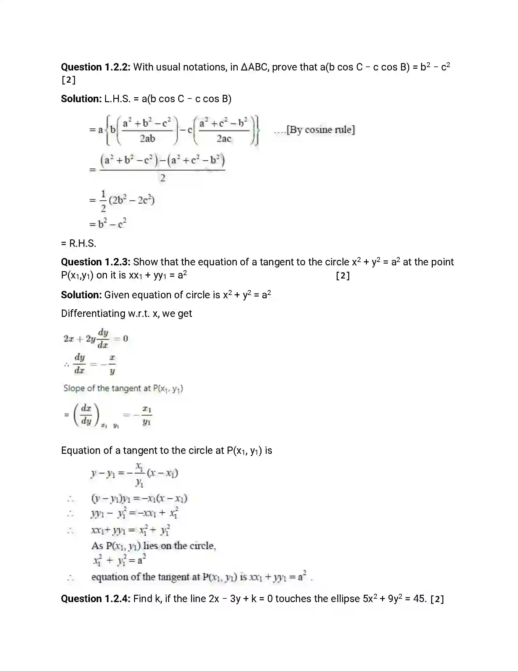 Maharashtra Board Class 12th 2012 Mathematics & Statistics - Oct 2012 Previous Year Paper 3