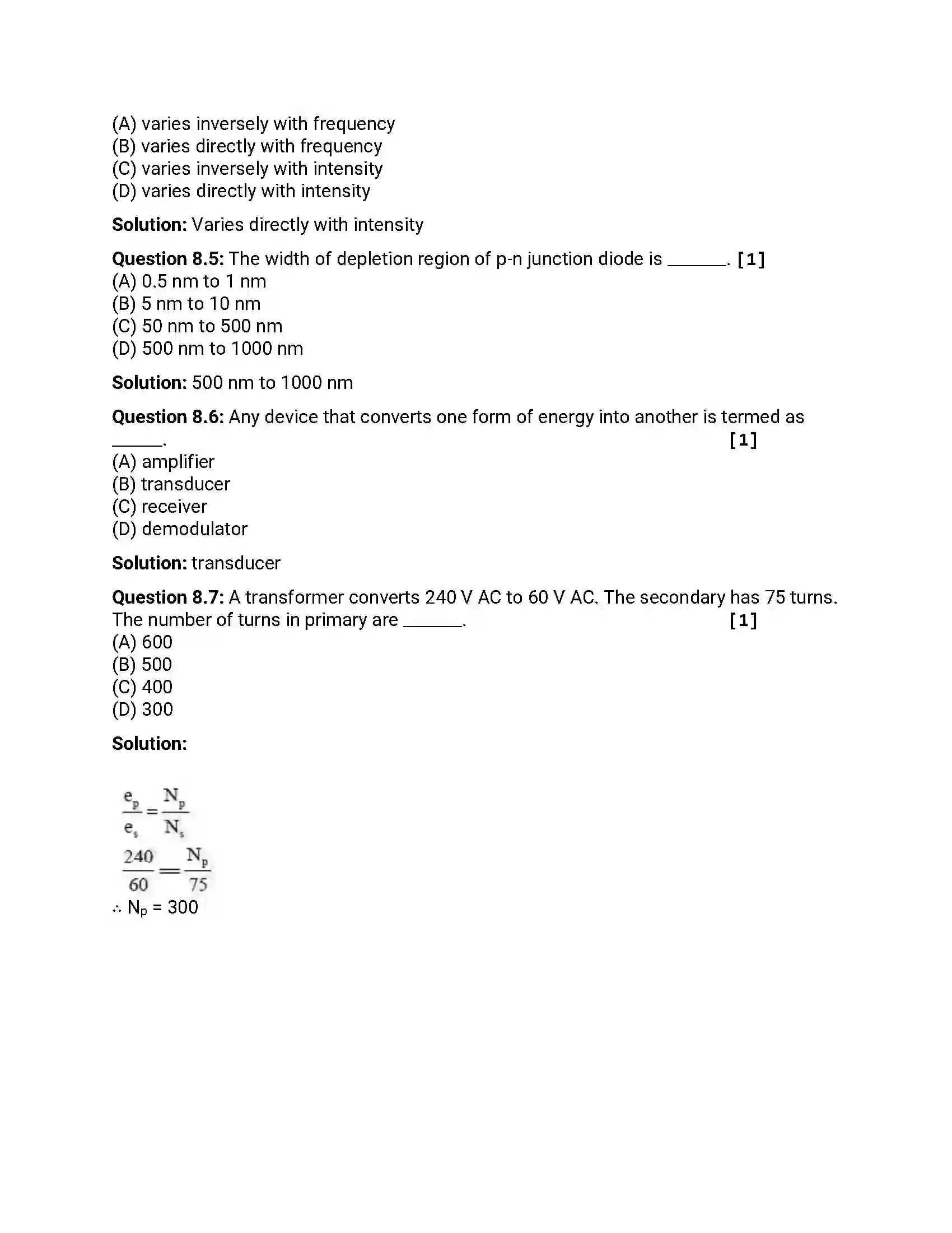 Maharashtra Board Class 12th 2012 Physics - Oct 2012 Previous Year Paper 33