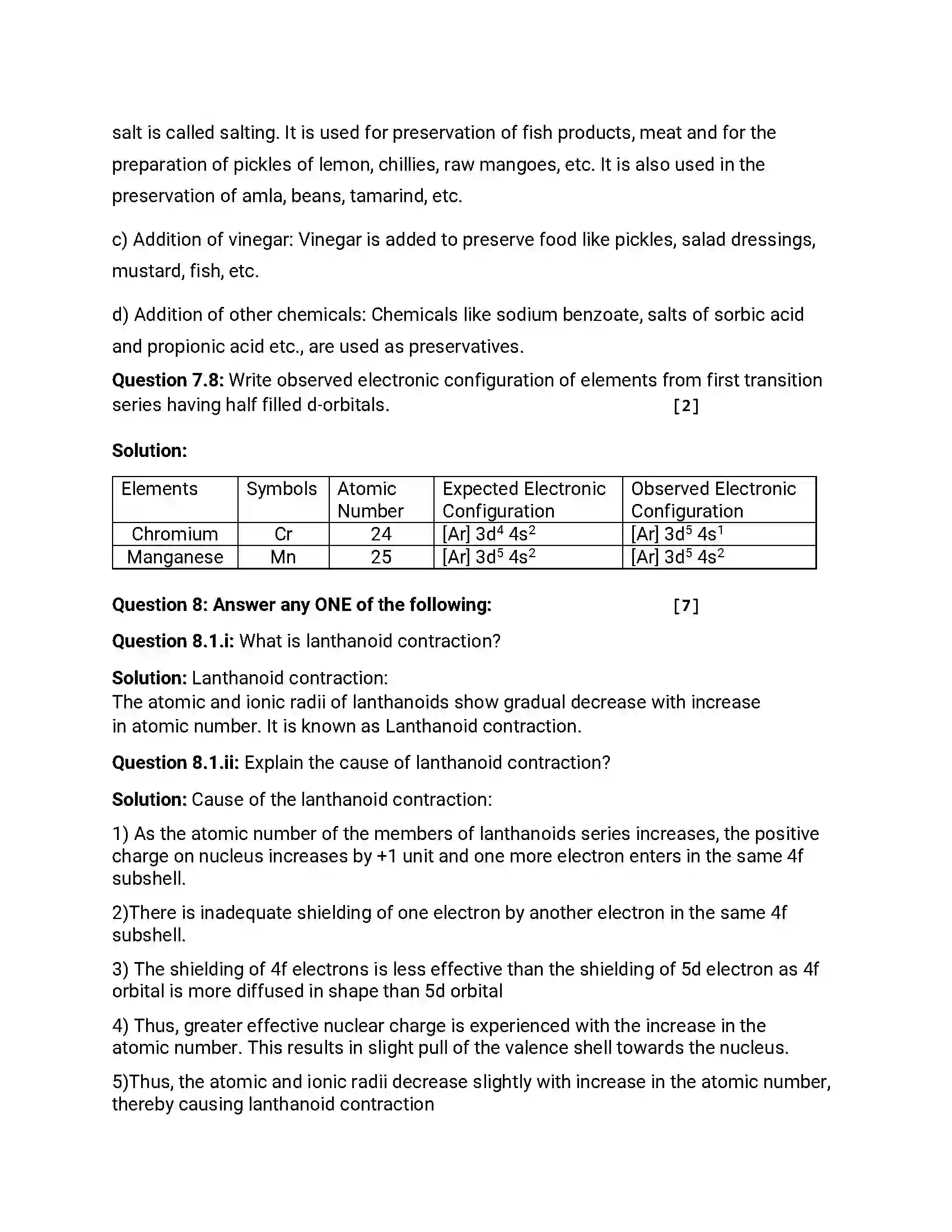 Maharashtra Board Class 12th 2012 Chemistry - Oct 2012 Previous Year Paper 25