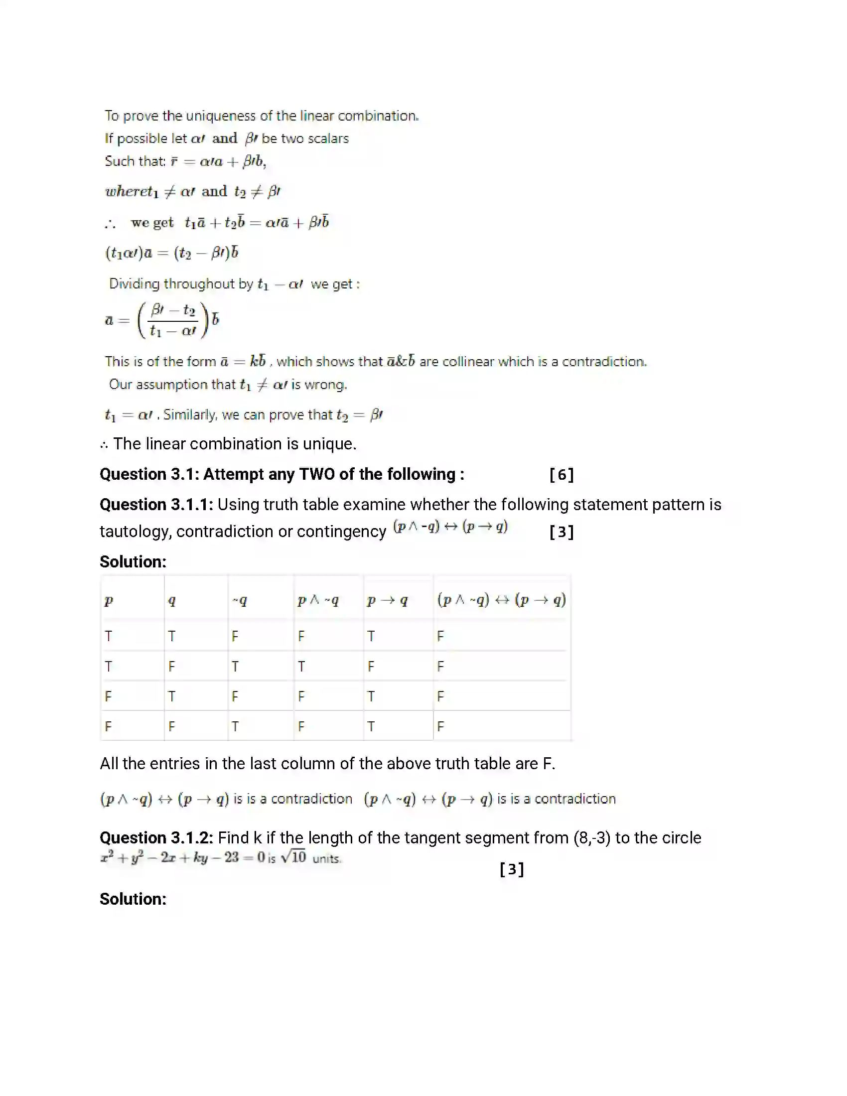 Maharashtra Board Class 12th 2013 Mathematics & Statistics - March 2013 Previous Year Paper 10