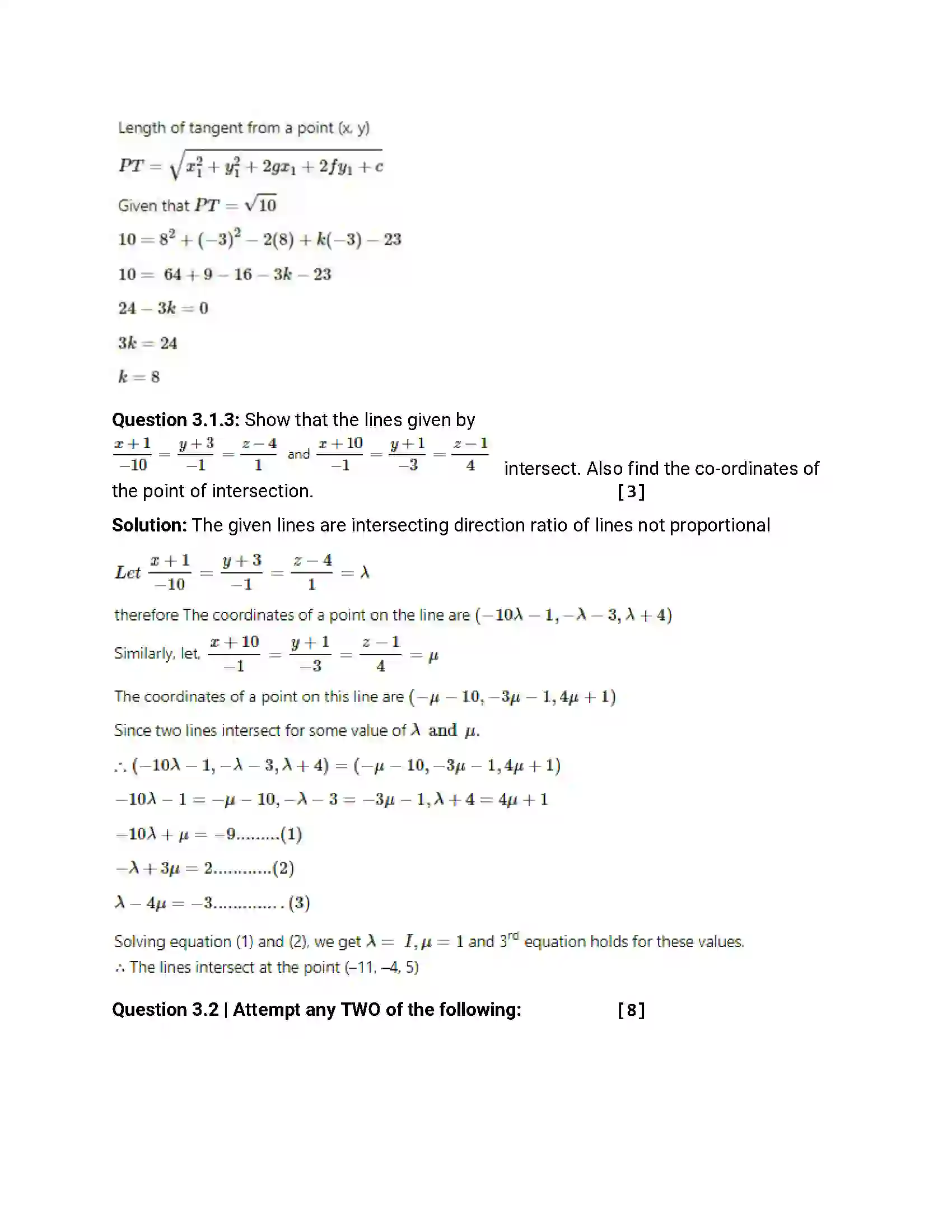 Maharashtra Board Class 12th 2013 Mathematics & Statistics - March 2013 Previous Year Paper 11