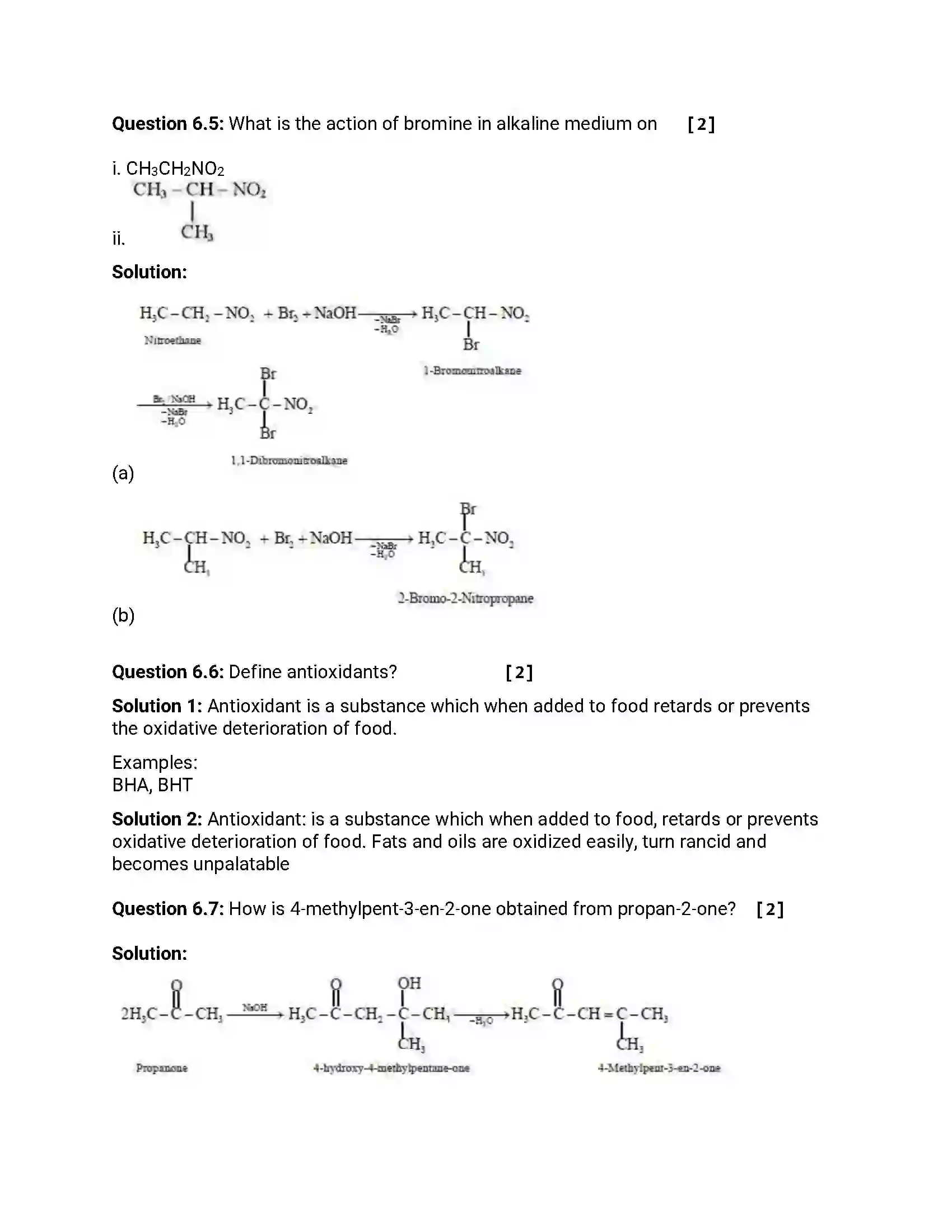 Maharashtra Board Class 12th 2013 Chemistry - March 2013 Previous Year Paper 17