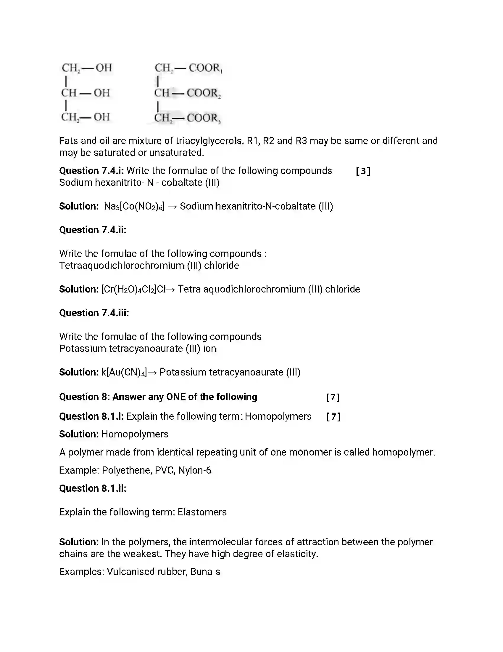 Maharashtra Board Class 12th 2013 Chemistry - March 2013 Previous Year Paper 21