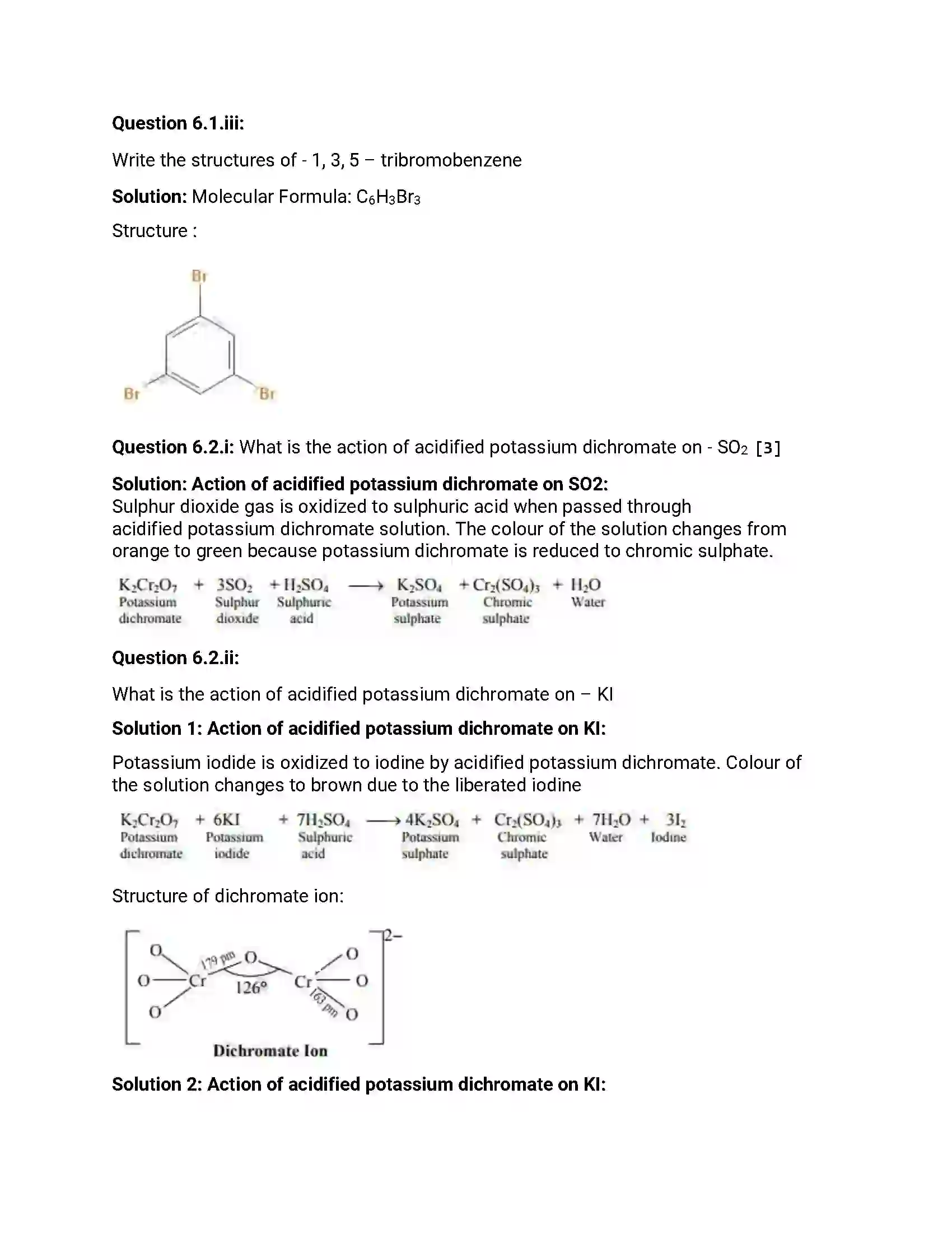 Maharashtra Board Class 12th 2013 Chemistry - Oct 2013 Previous Year Paper 15