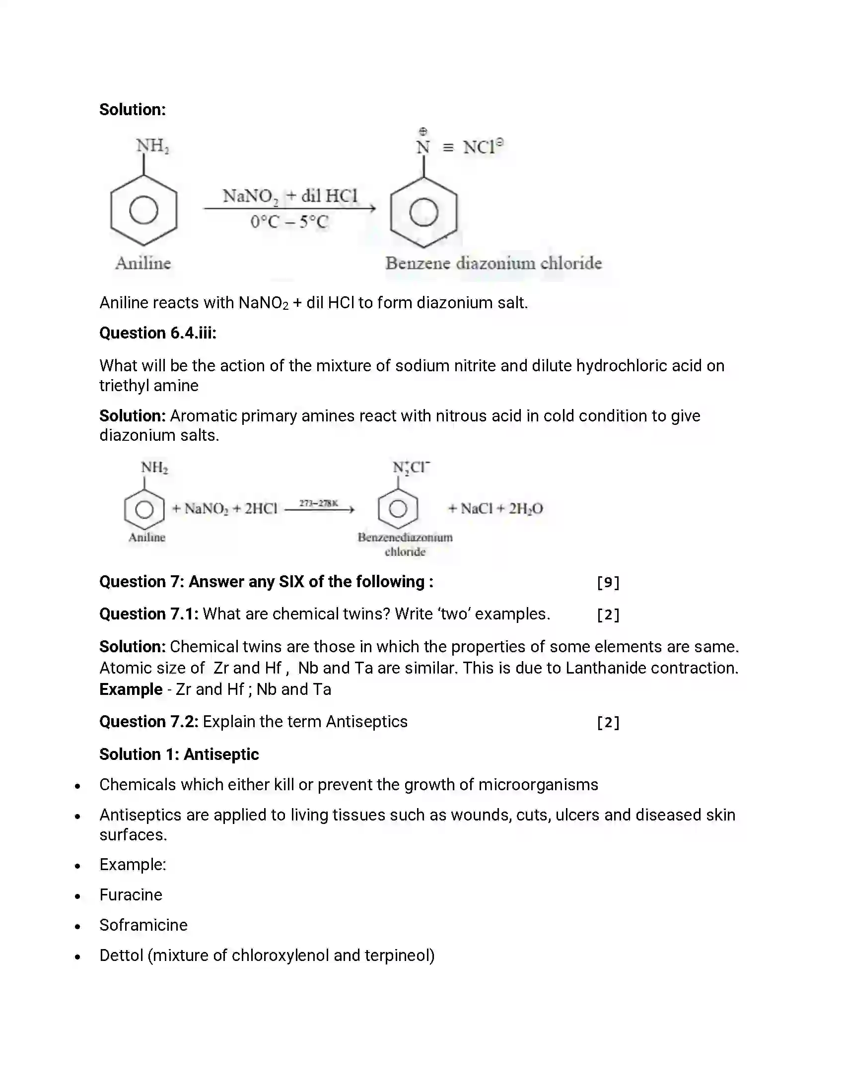 Maharashtra Board Class 12th 2013 Chemistry - Oct 2013 Previous Year Paper 18