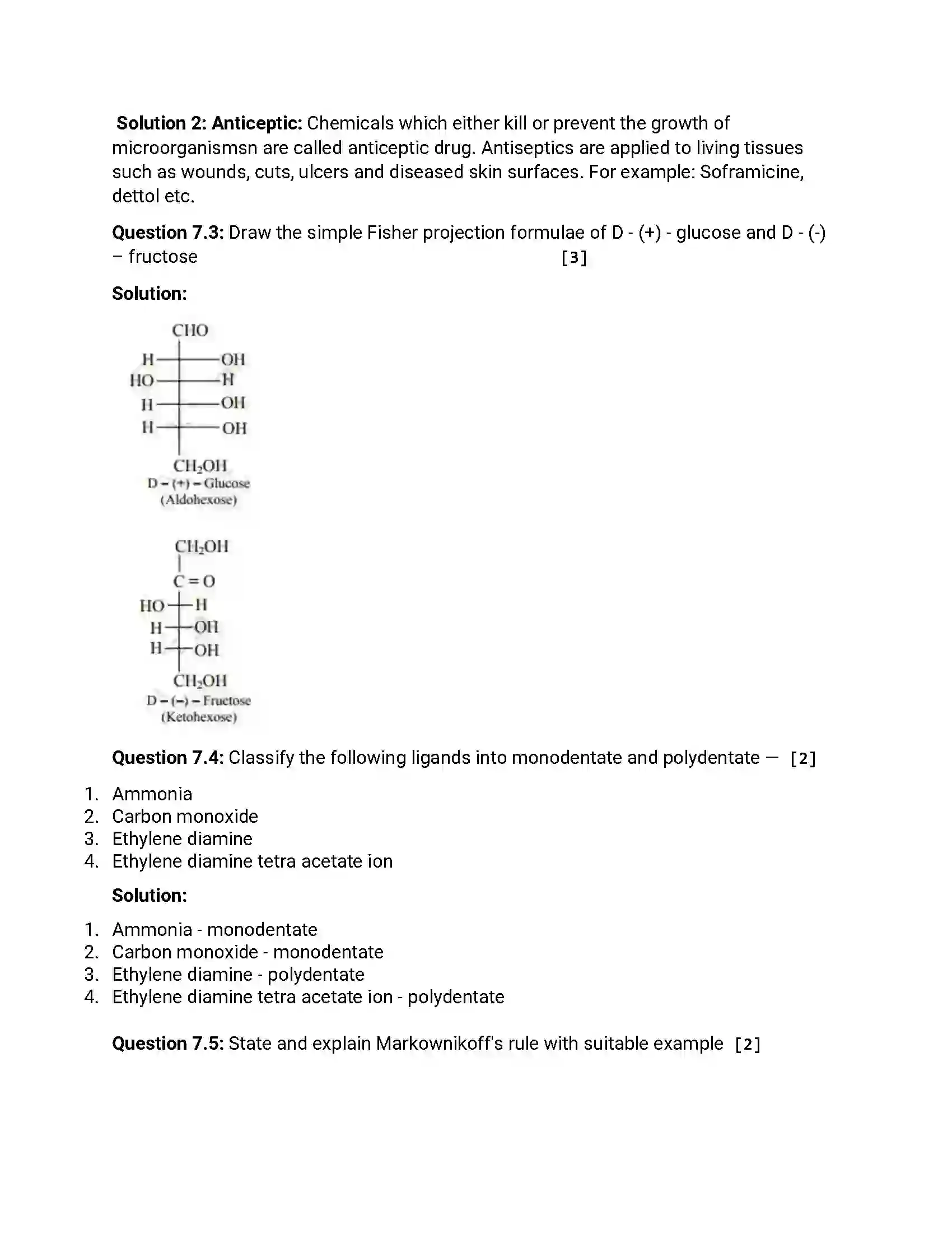 Maharashtra Board Class 12th 2013 Chemistry - Oct 2013 Previous Year Paper 19