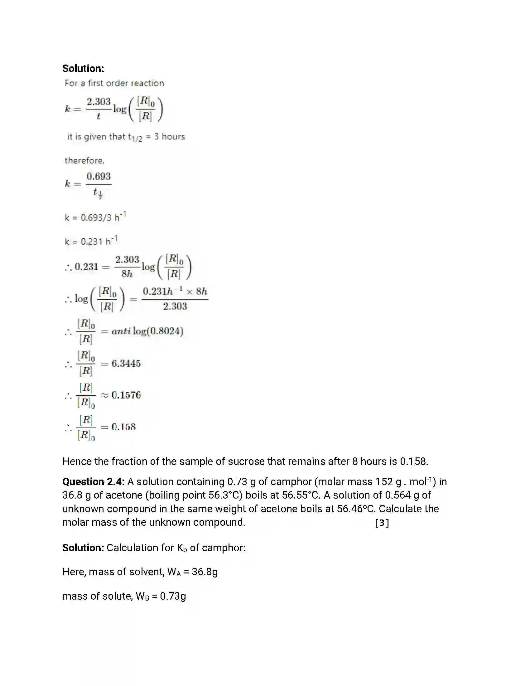 Maharashtra Board Class 12th 2013 Chemistry - Oct 2013 Previous Year Paper 4