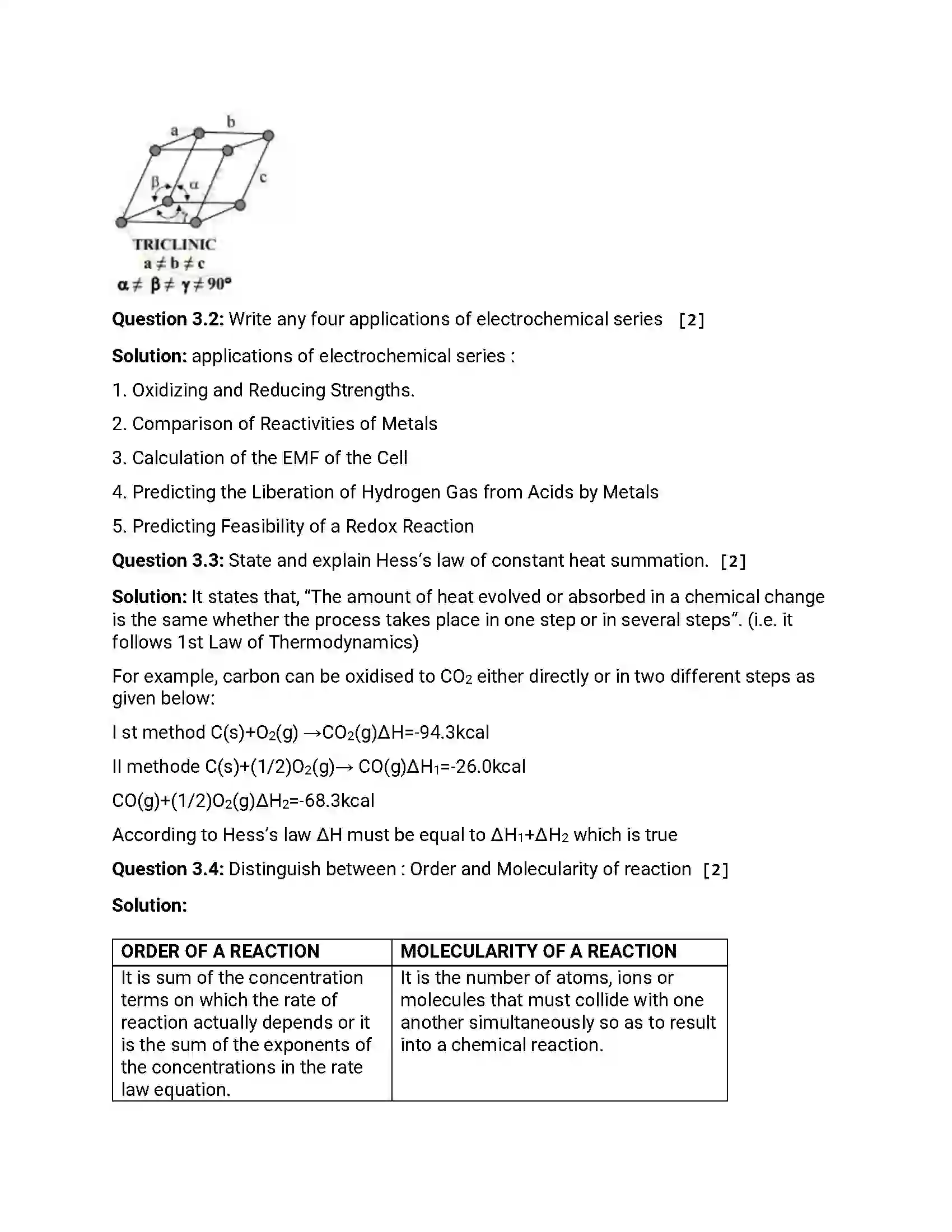 Maharashtra Board Class 12th 2013 Chemistry - Oct 2013 Previous Year Paper 6