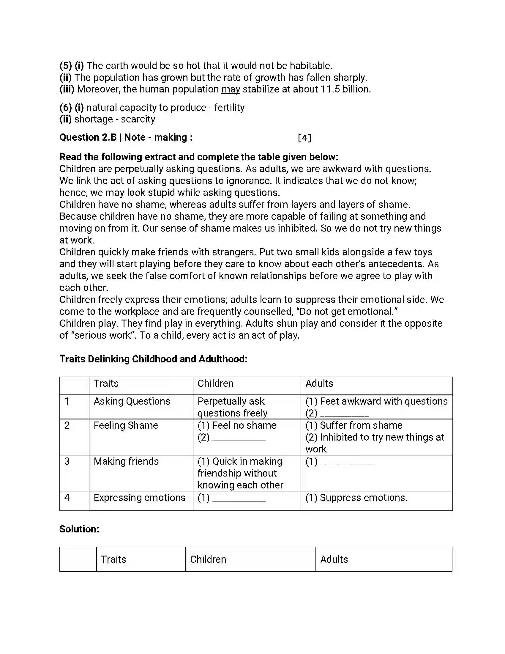 Maharashtra Board Class 12th 2013 English - Oct 2013 - Set-2 Previous Year Paper 5