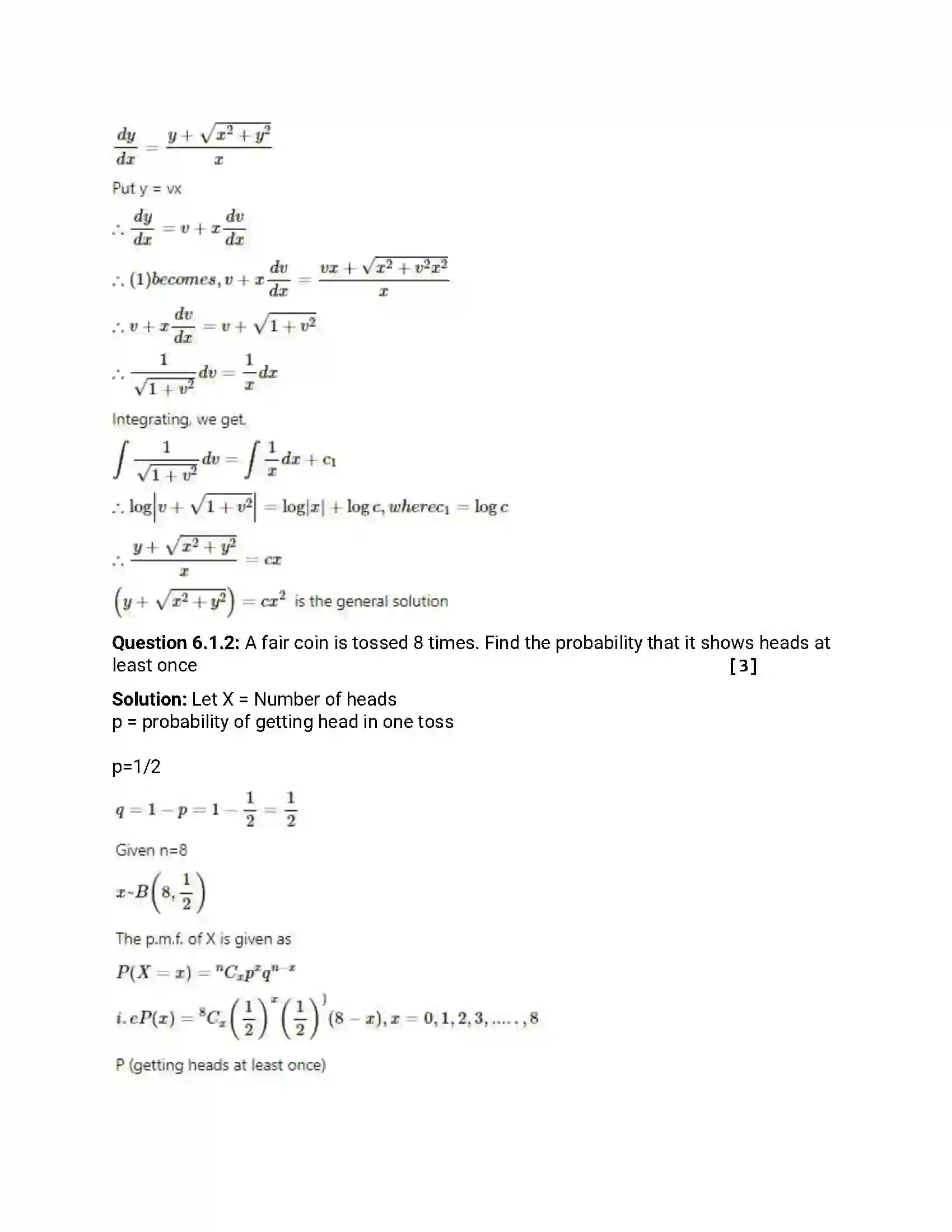 Maharashtra Board Class 12th 2014 Mathematics & Statistics - March 2014 Previous Year Paper 26