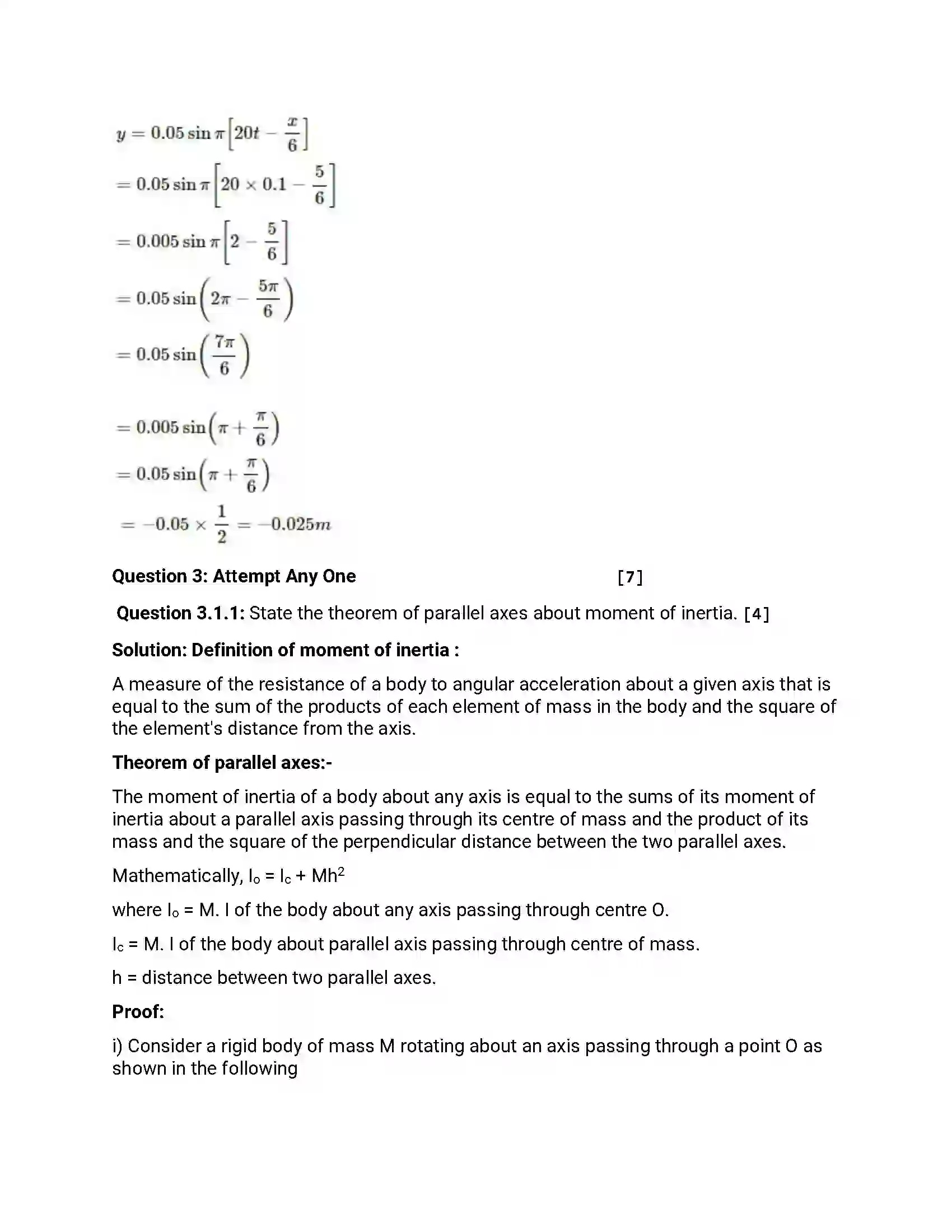 Maharashtra Board Class 12th 2014 Physics - March 2014 Previous Year Paper 8