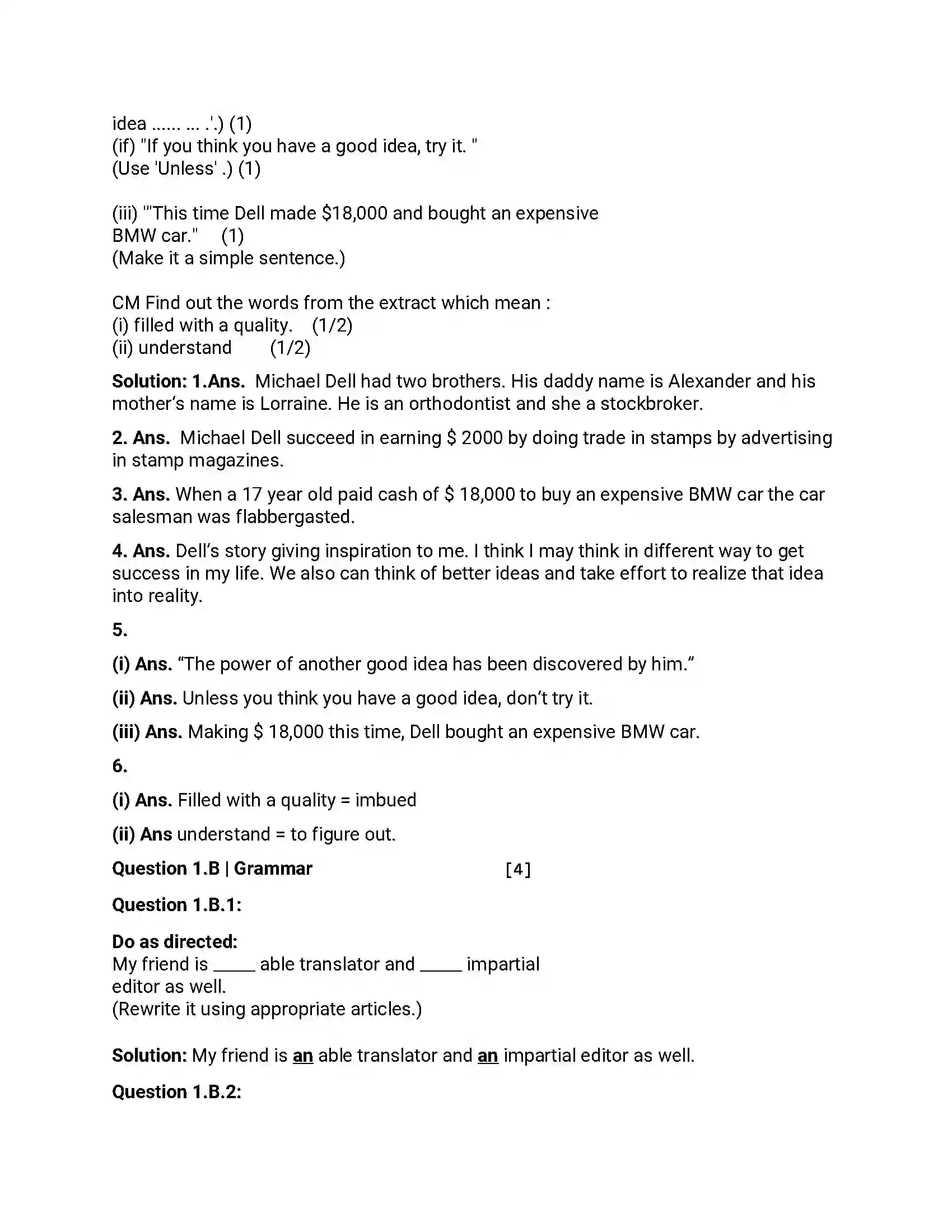 Maharashtra Board Class 12th 2014 English - March 2014 Previous Year Paper 2