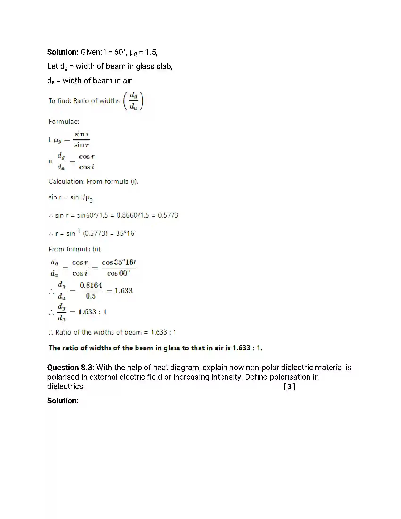 Maharashtra Board Class 12th 2014 Physics - Oct 2014 Previous Year Paper 31