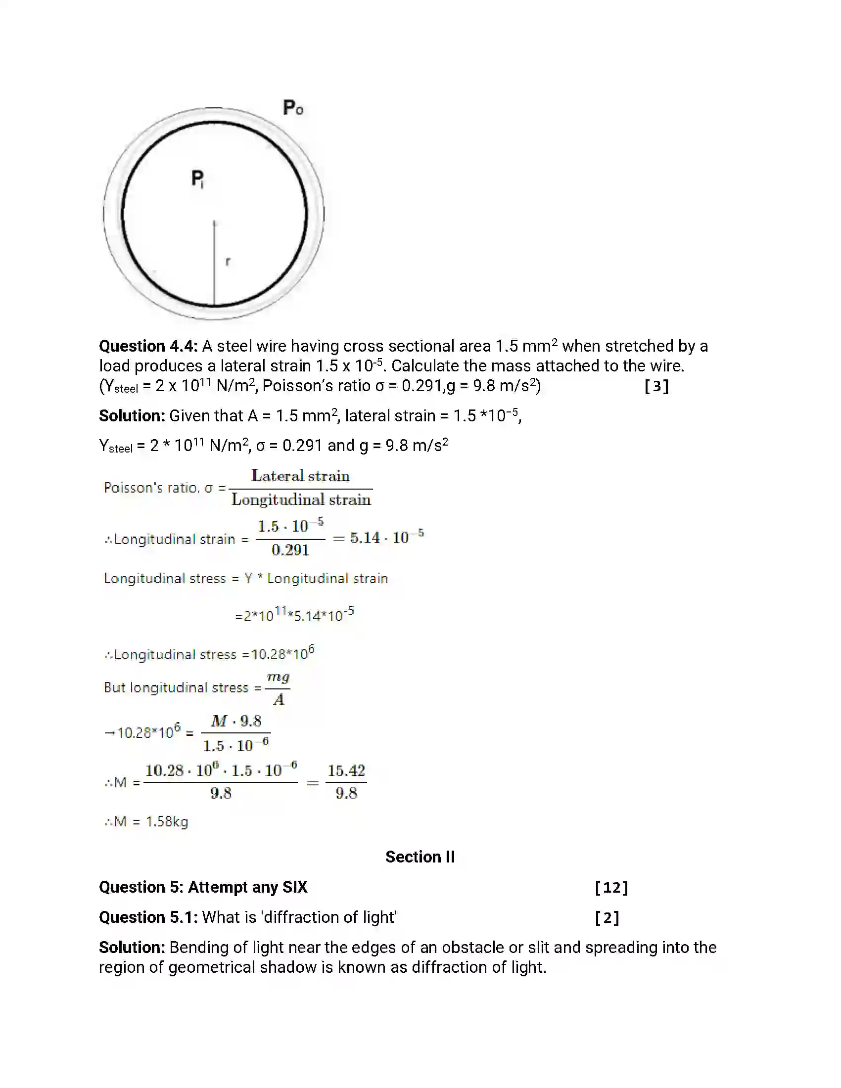 Maharashtra Board Class 12th 2016 Physics - March 2016 Previous Year Paper 24