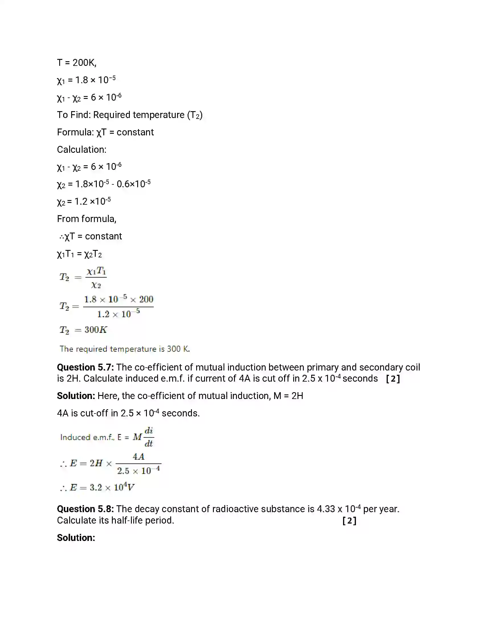 Maharashtra Board Class 12th 2016 Physics - March 2016 Previous Year Paper 27
