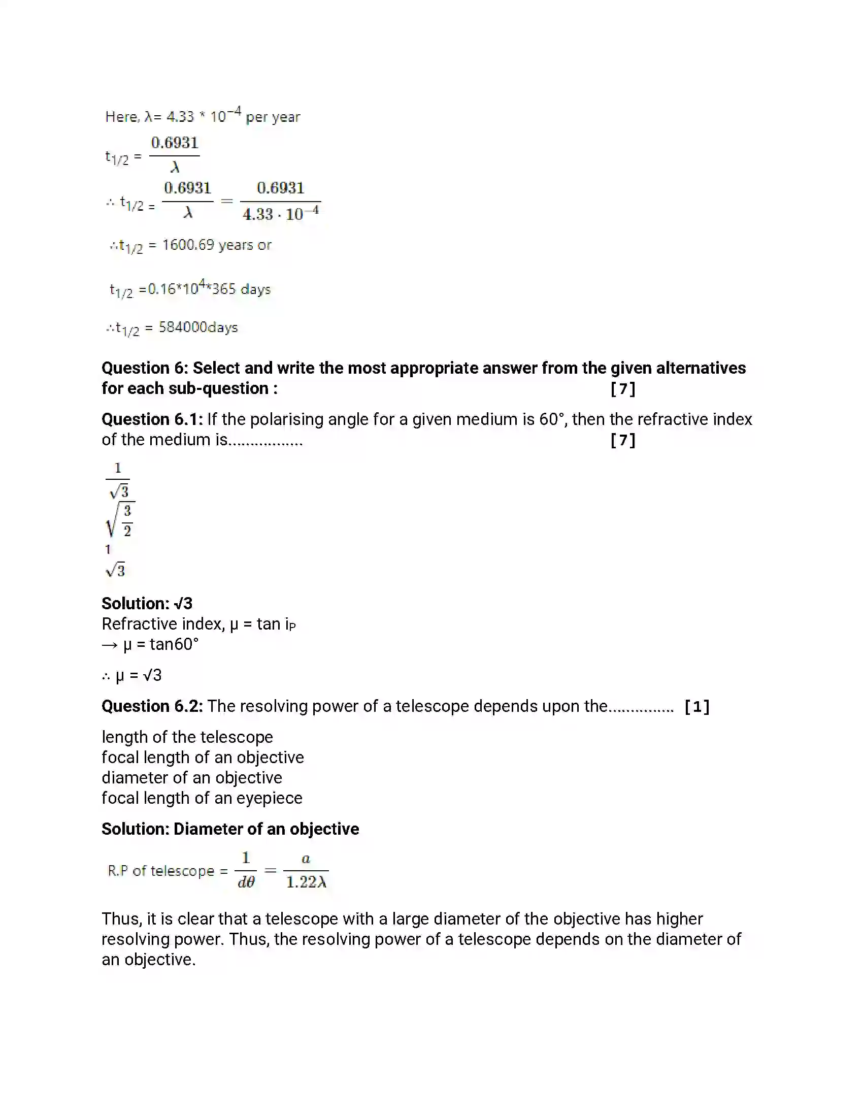 Maharashtra Board Class 12th 2016 Physics - March 2016 Previous Year Paper 28