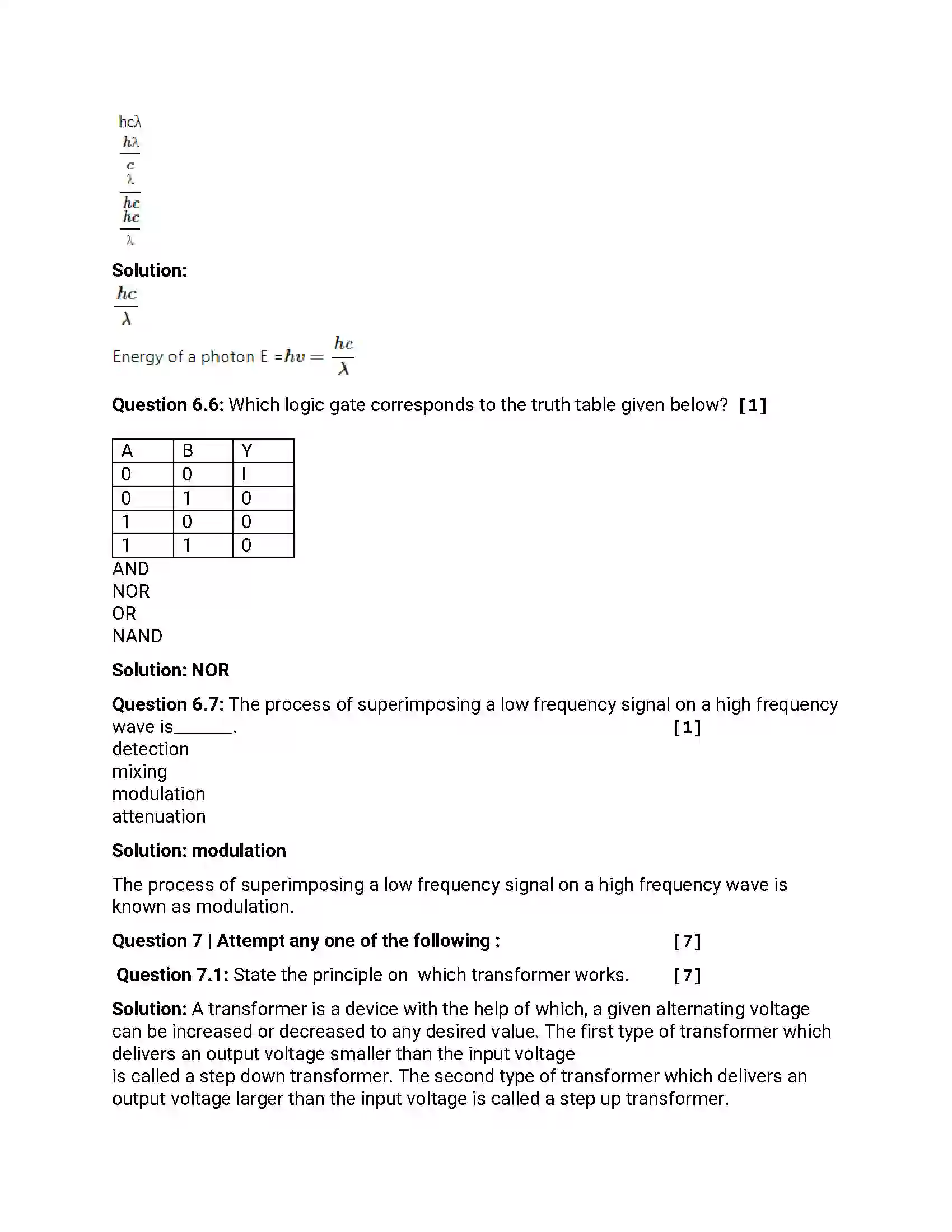 Maharashtra Board Class 12th 2016 Physics - March 2016 Previous Year Paper 30