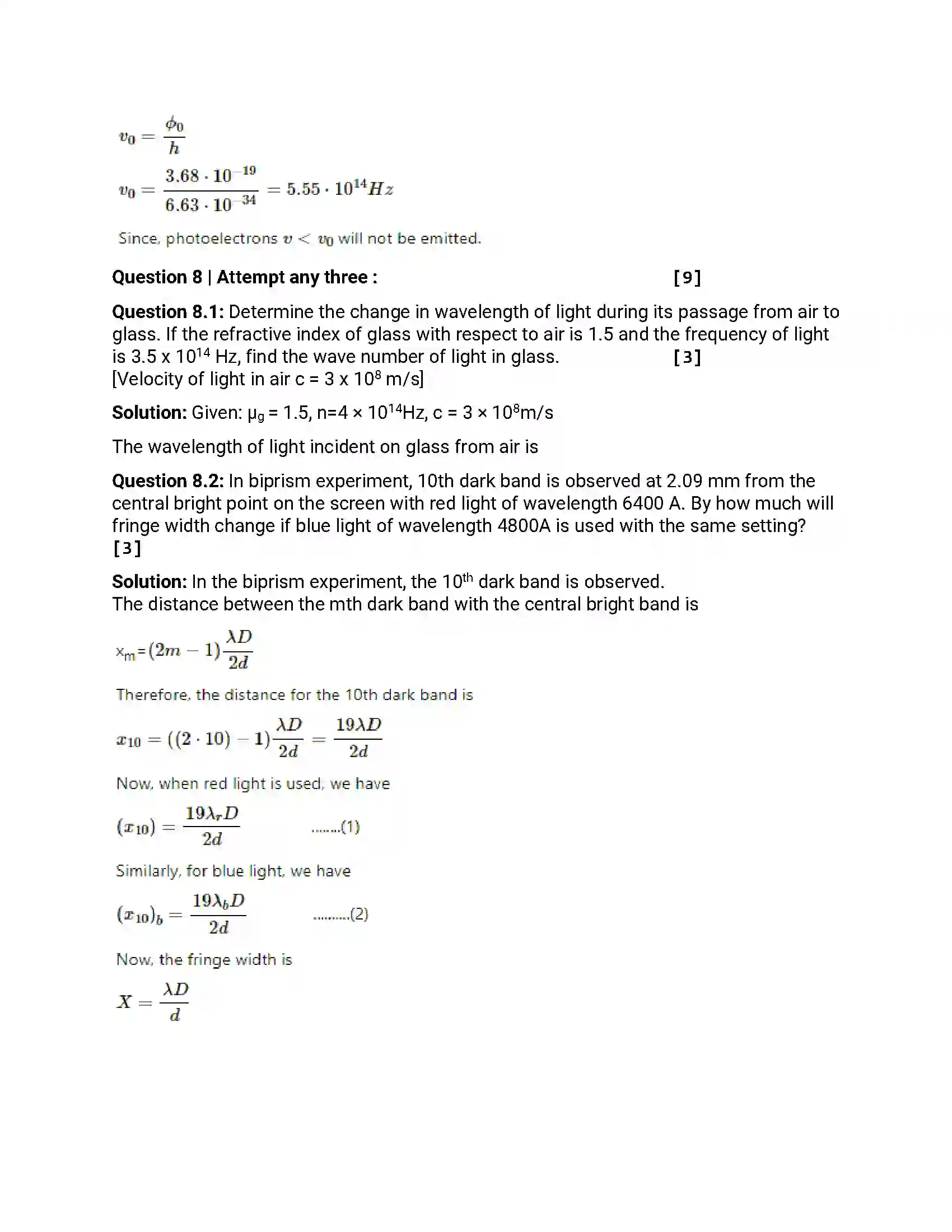 Maharashtra Board Class 12th 2016 Physics - March 2016 Previous Year Paper 35