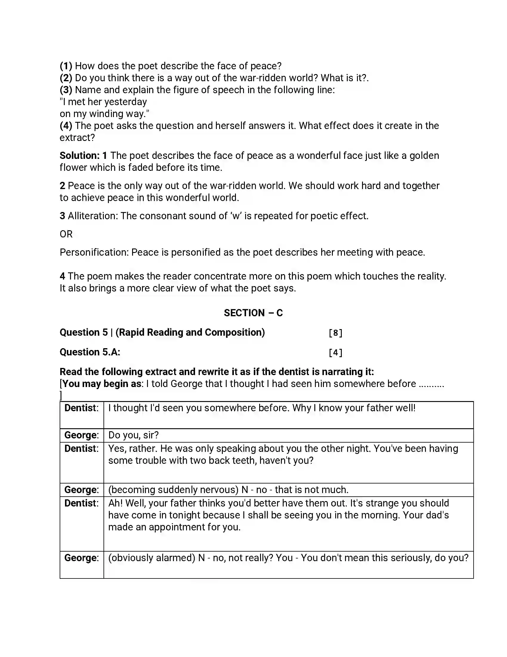 Maharashtra Board Class 12th 2016 English - March 2016 - Set-C Previous Year Paper 9