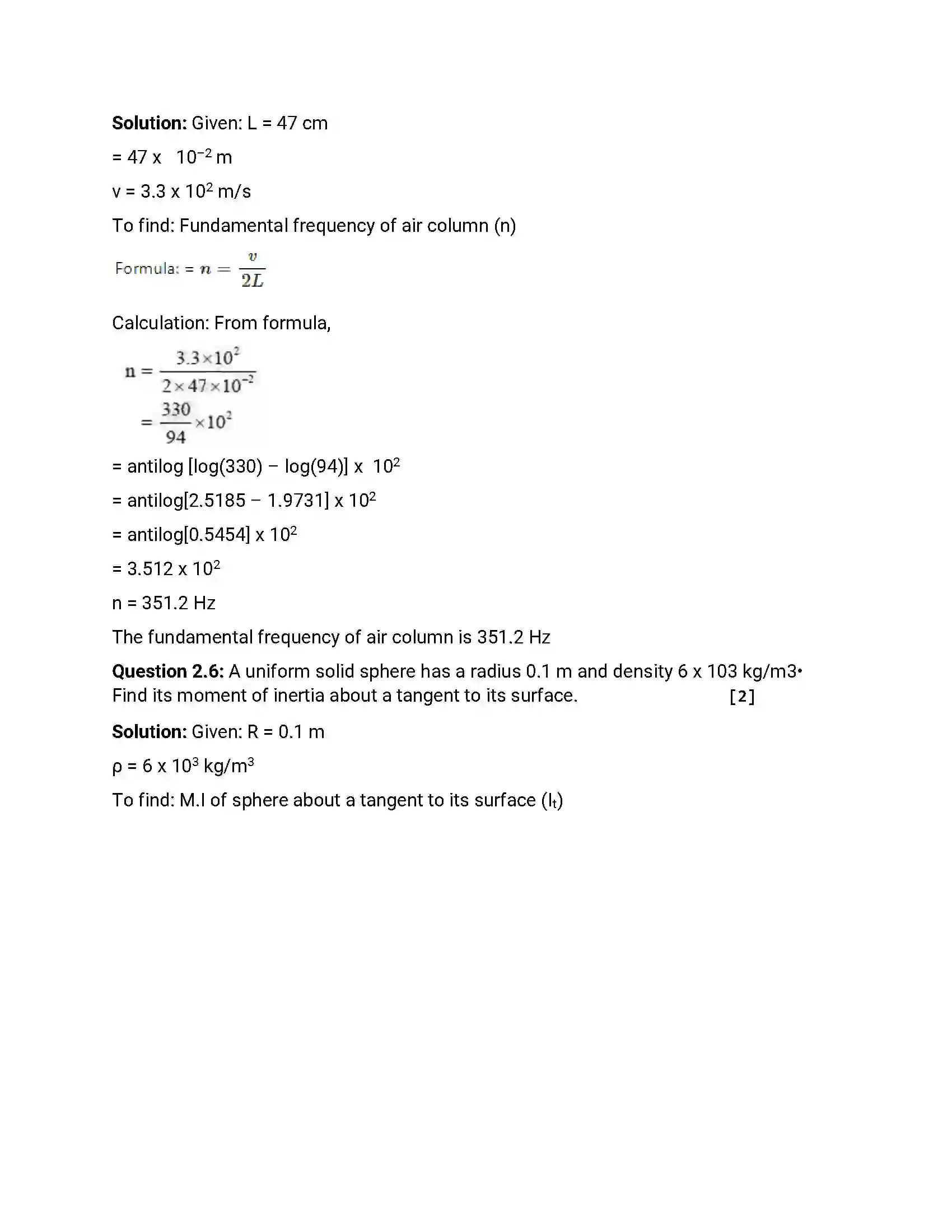 Maharashtra Board Class 12th 2016 Physics - Jul 2016 Previous Year Paper 8