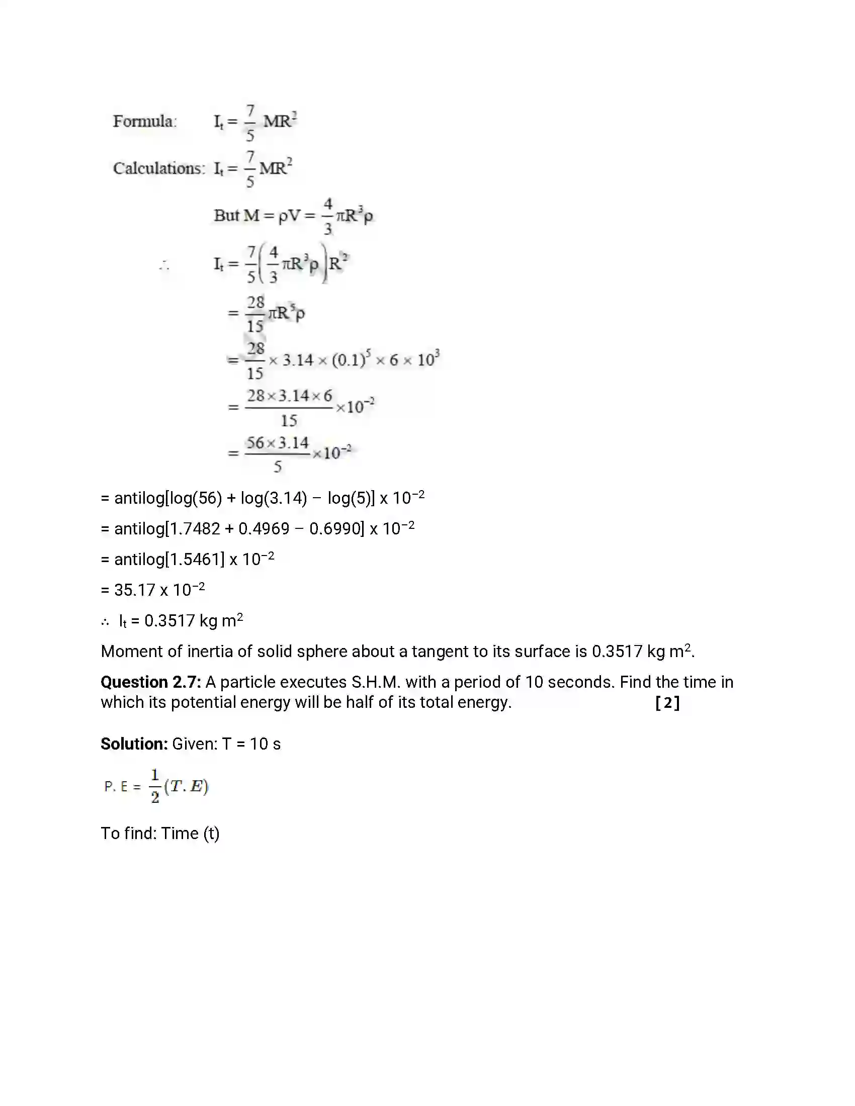 Maharashtra Board Class 12th 2016 Physics - Jul 2016 Previous Year Paper 9