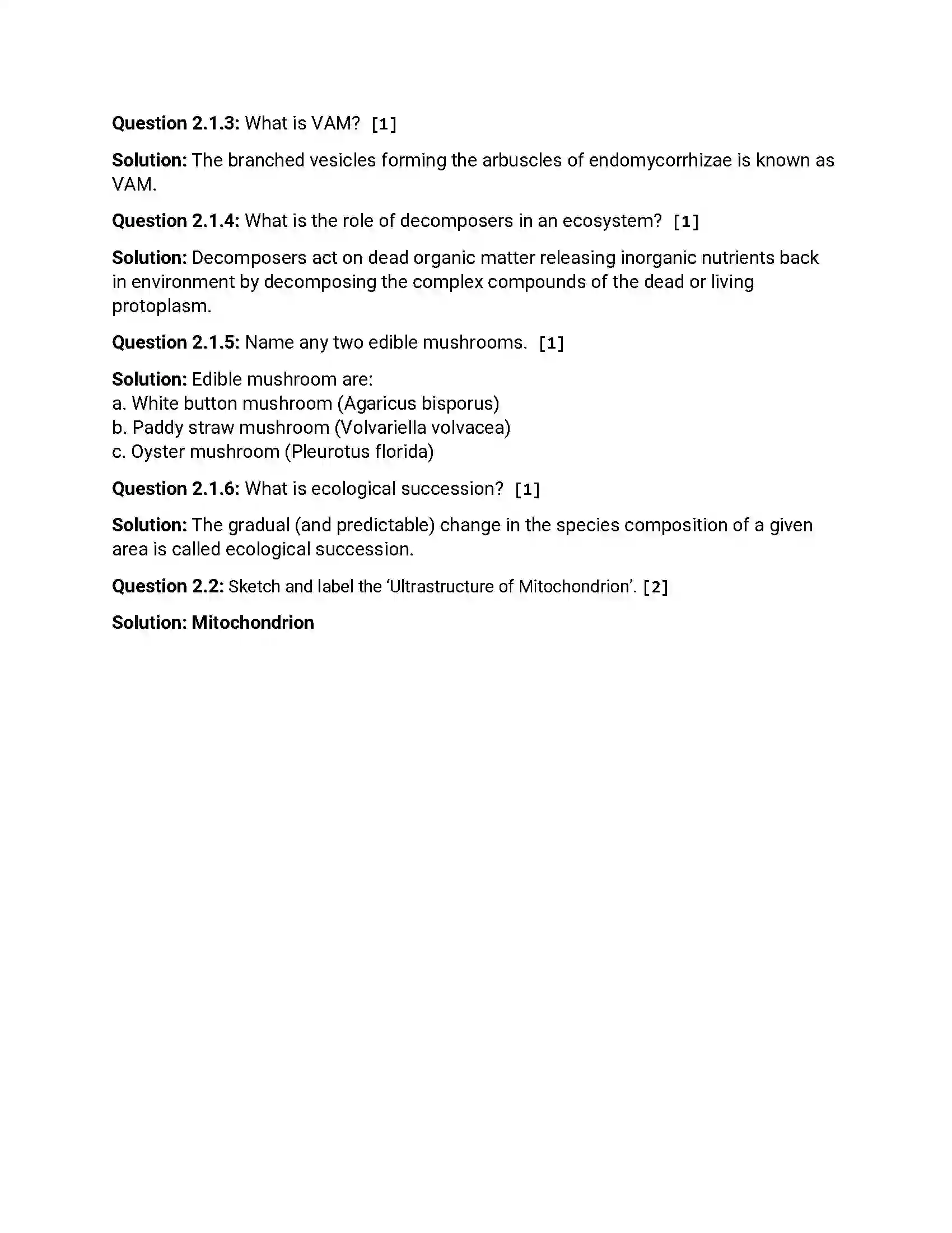 Maharashtra Board Class 12th 2016 Biology - Jul 2016 Previous Year Paper 3