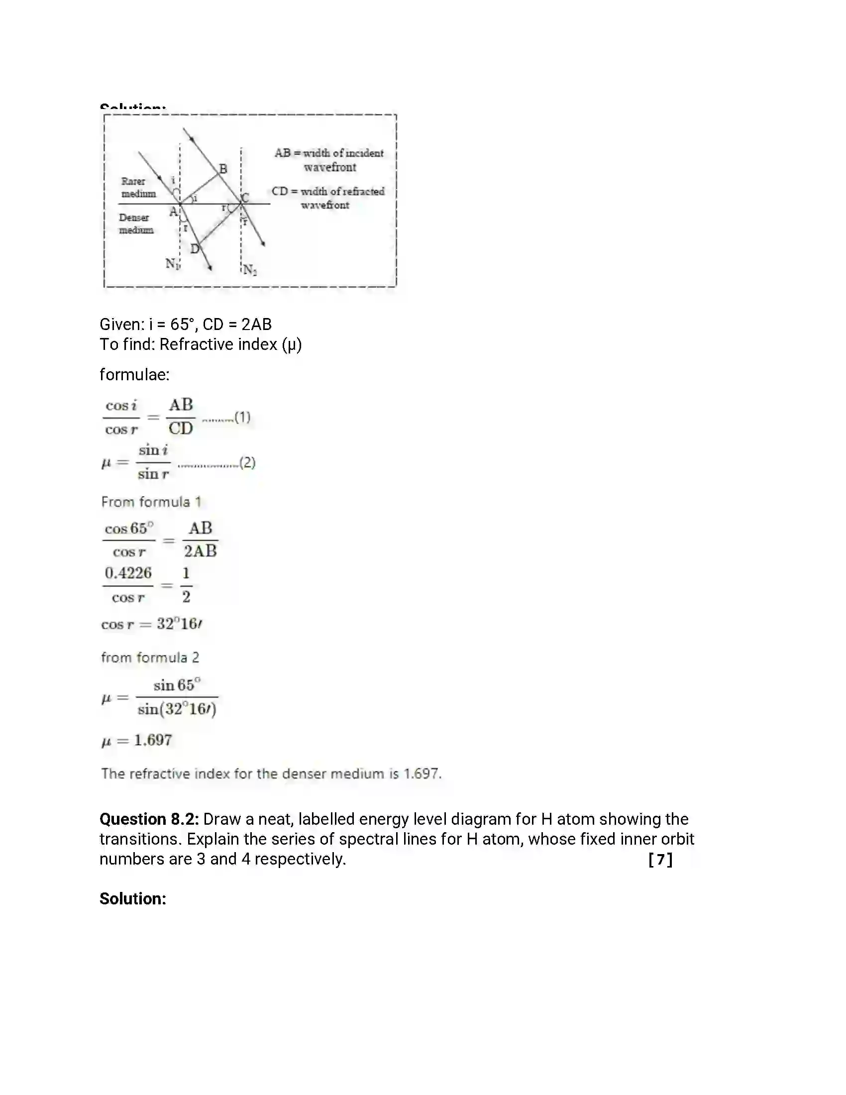 Maharashtra Board Class 12th 2017 Physics - March 2017 Previous Year Paper 30