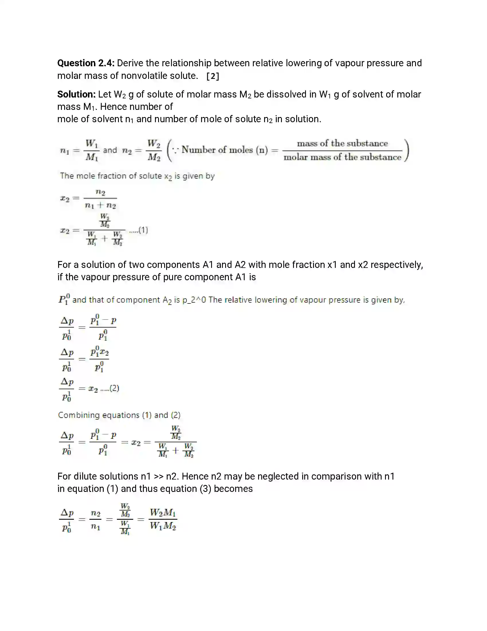 Maharashtra Board Class 12th 2017 Chemistry - March 2017 Previous Year Paper 6