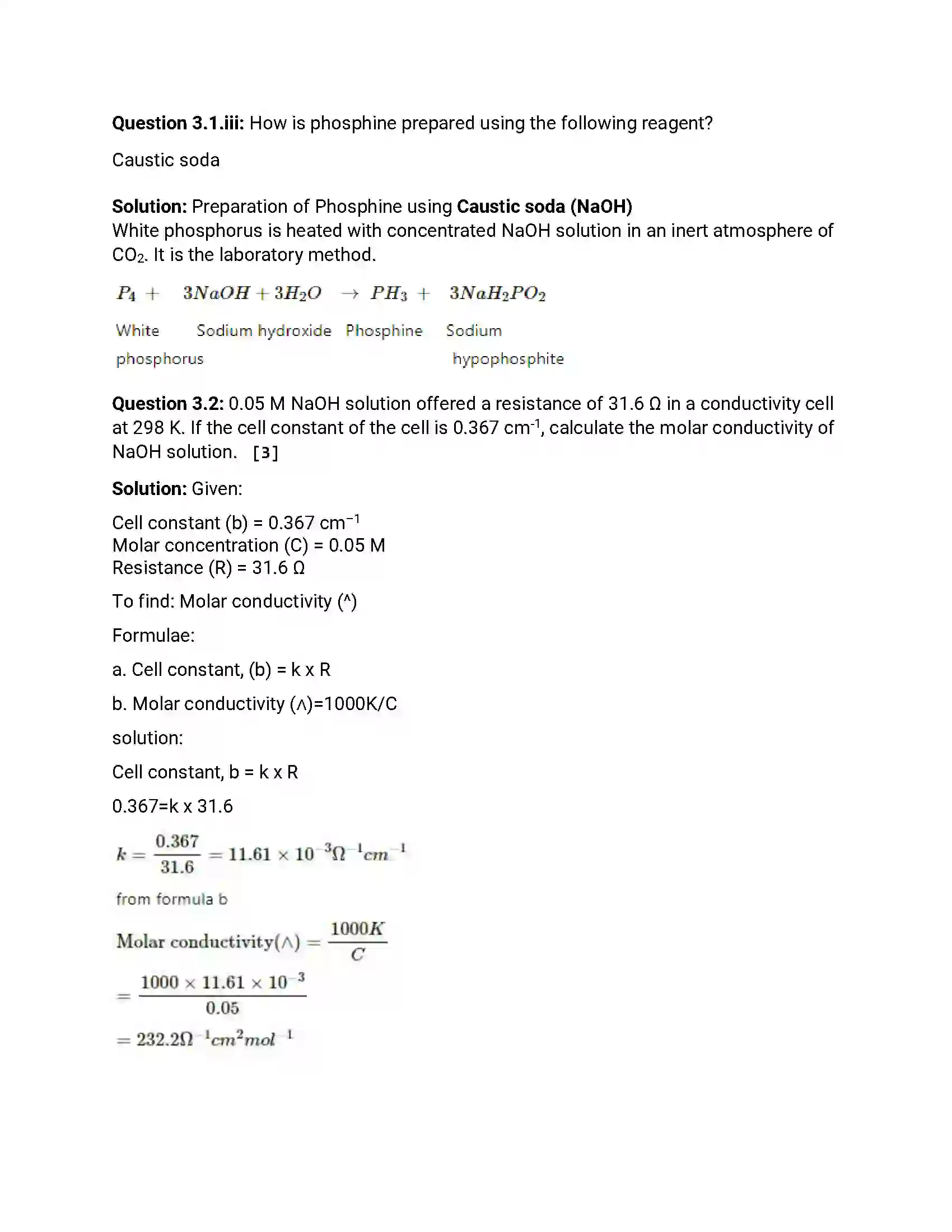 Maharashtra Board Class 12th 2017 Chemistry - March 2017 Previous Year Paper 9