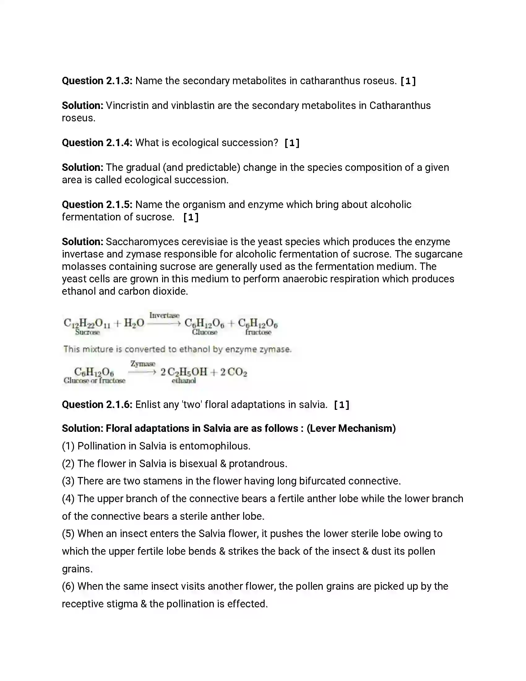 Maharashtra Board Class 12th 2017 Biology - March 2017 Previous Year Paper 3